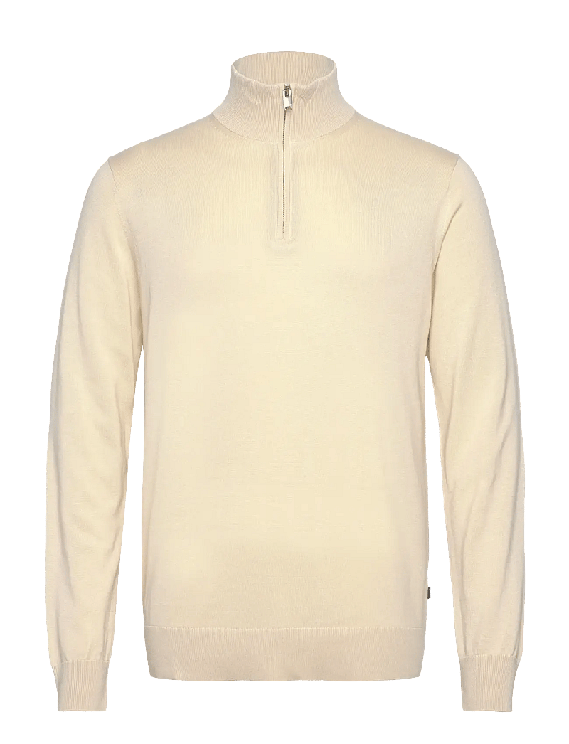Lindbergh - Half zip with high neck - half zip-tröjor - beige - 0