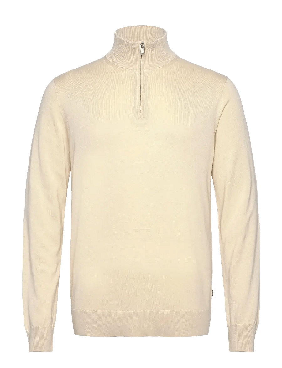 Lindbergh - Half zip with high neck - half zip-tröjor - beige - 0