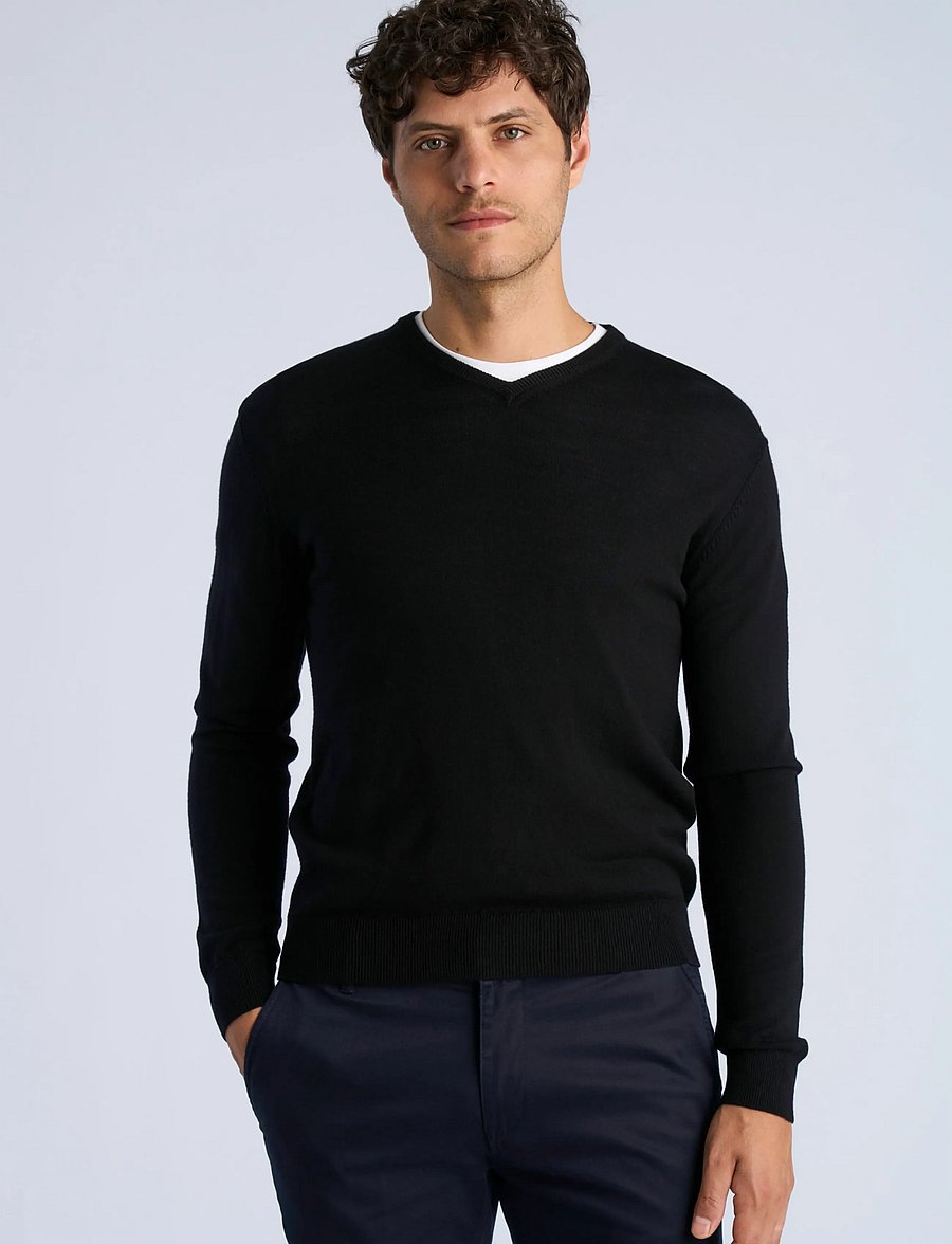 Lindbergh - PICO MERINO - rudens drabužiai - black - 3