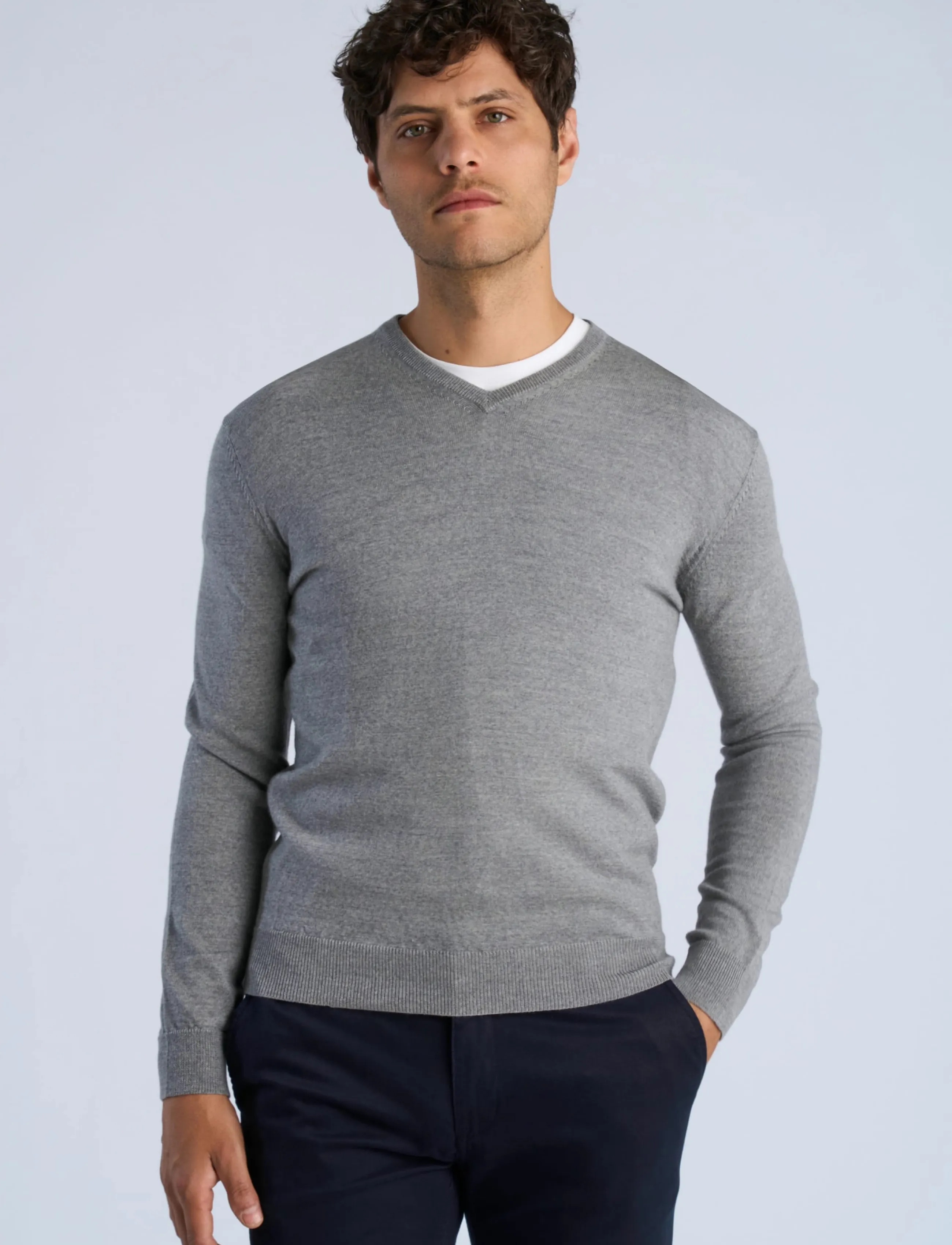 Lindbergh - PICO MERINO - höstkläder - light grey - 3