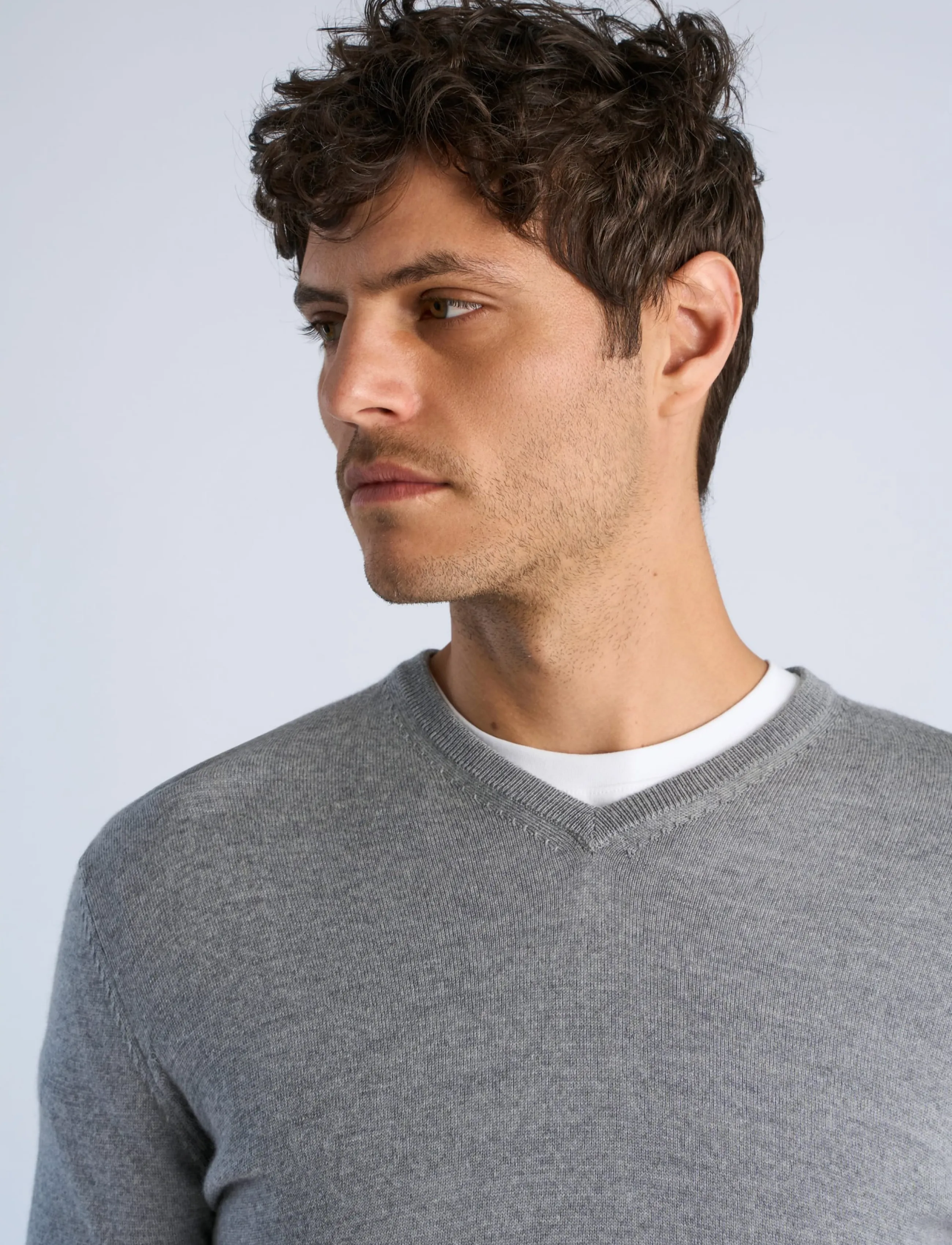 Lindbergh - PICO MERINO - höstkläder - light grey - 5