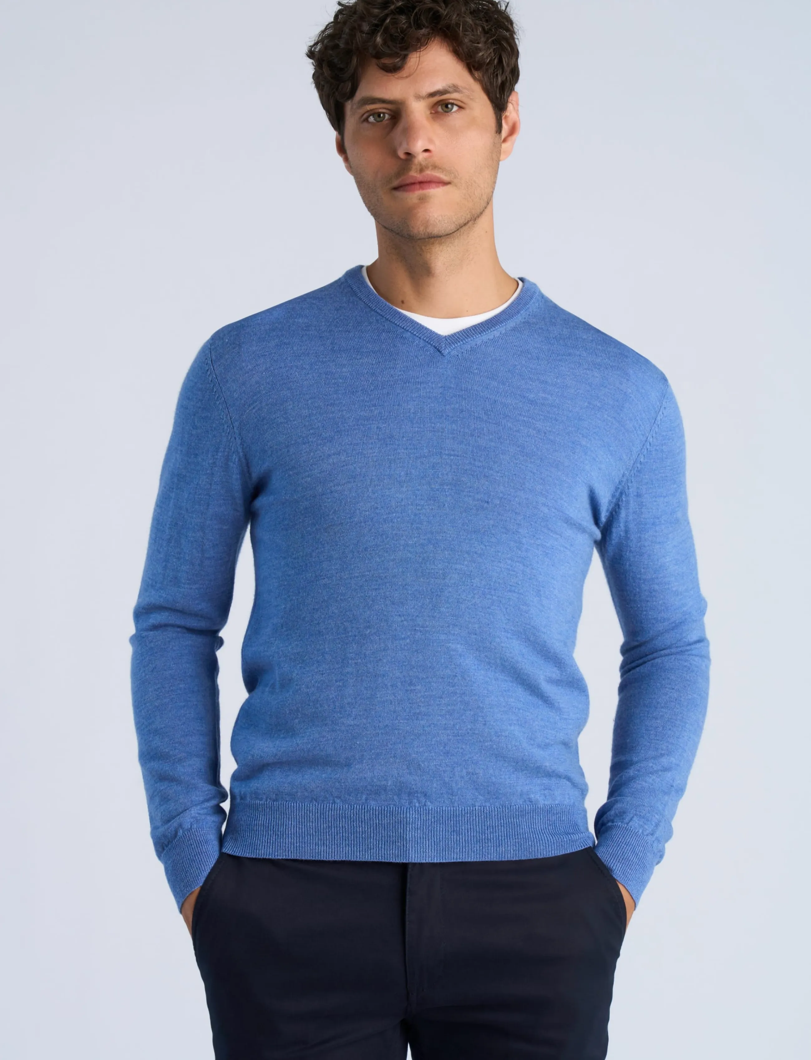 Lindbergh - PICO MERINO - autumn clothing - mid blue - 3
