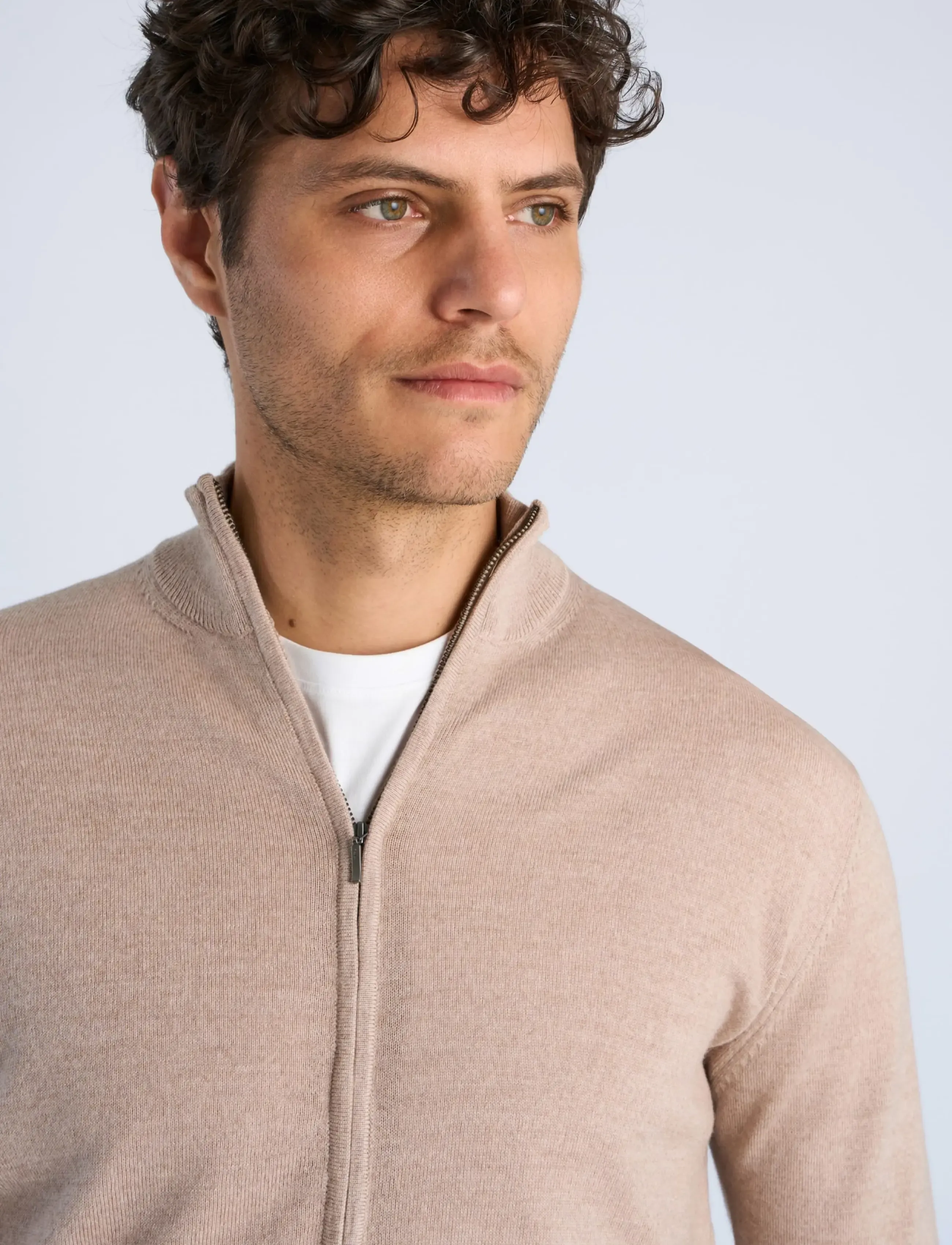 Lindbergh - CHAQUETA CREMALLERA - autumn clothing - beige - 5
