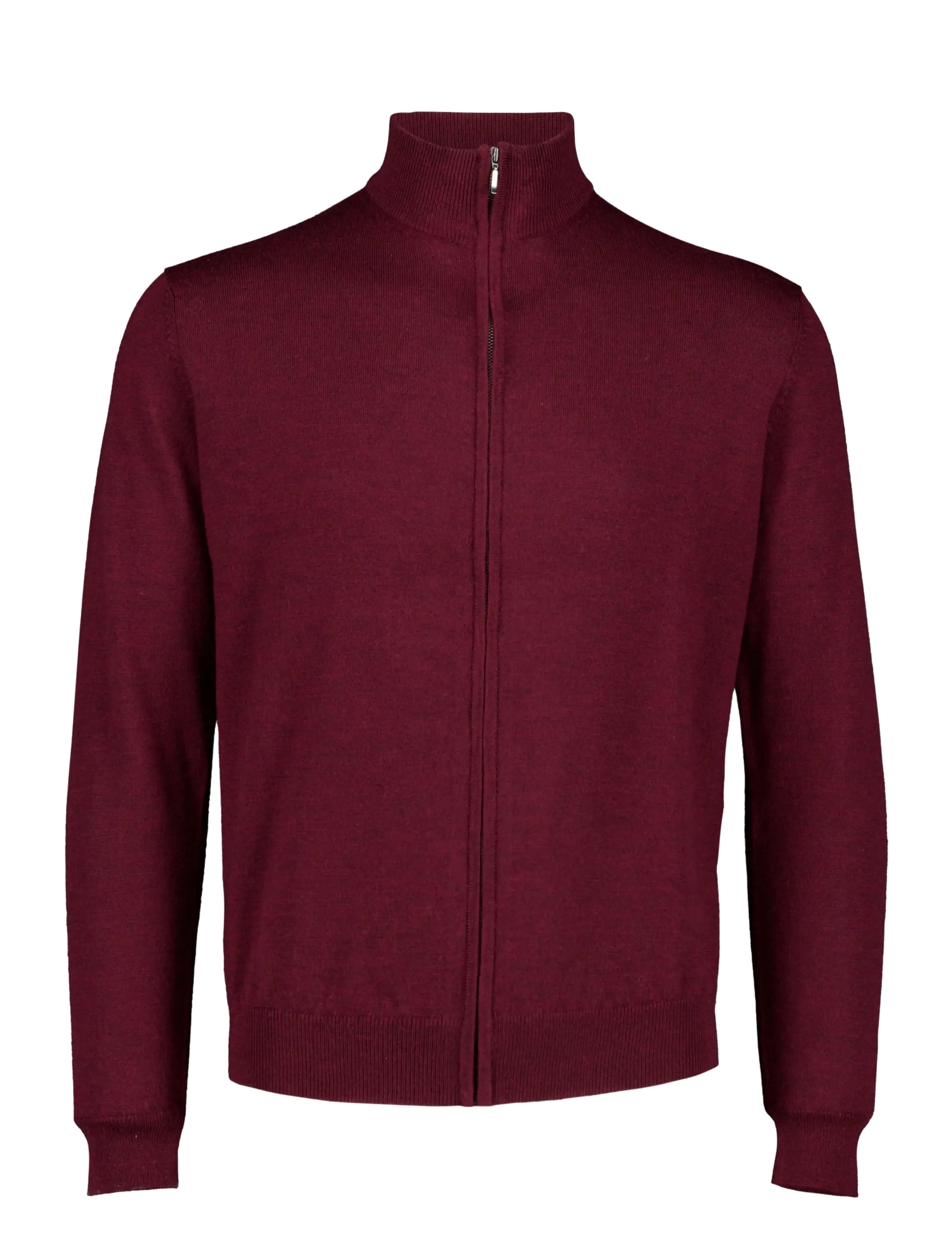 Lindbergh CHAQUETA CREMALLERA - Stickat - DARK WINE / burgundy