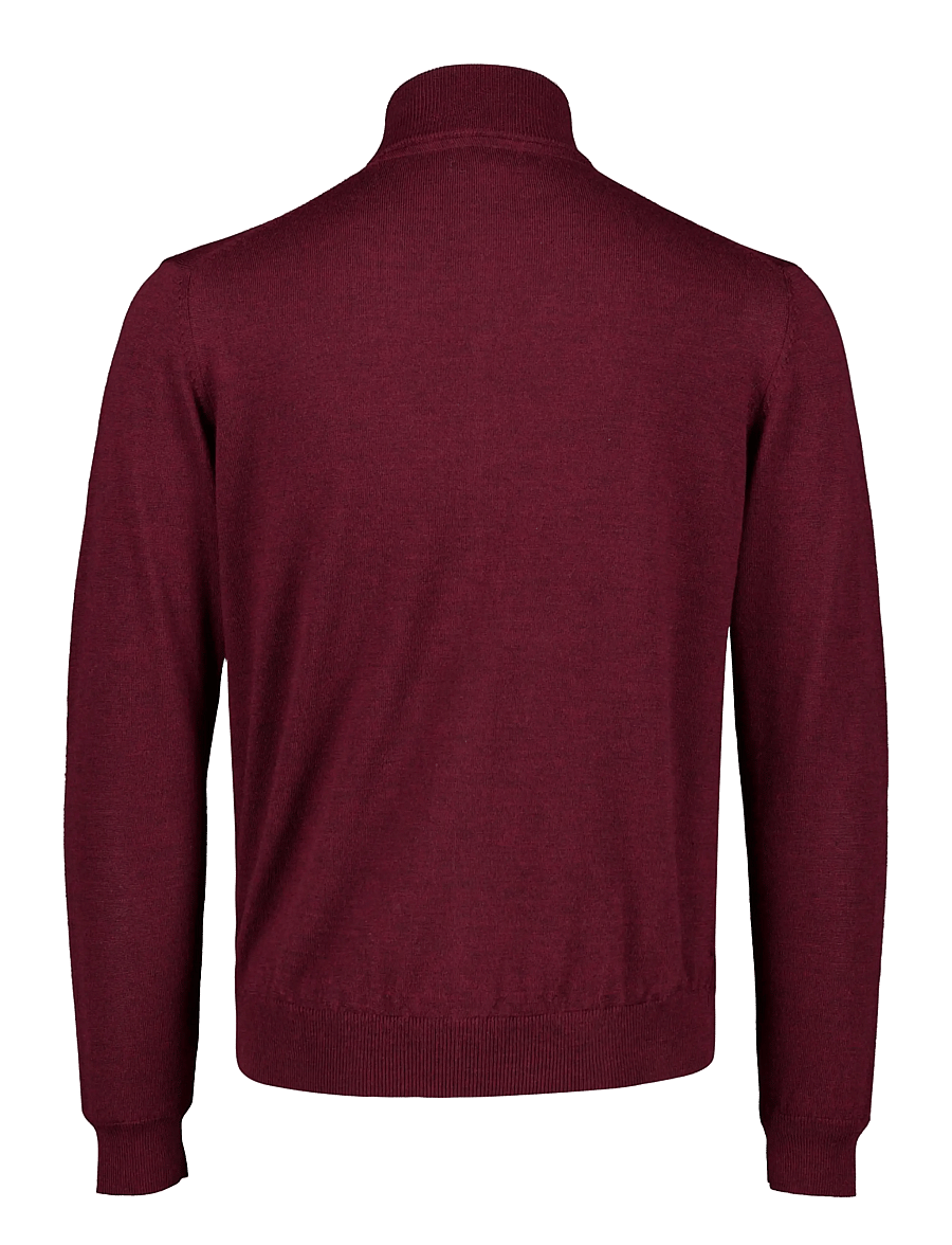 Lindbergh - CHAQUETA CREMALLERA - fullzip strik - dark wine - 2