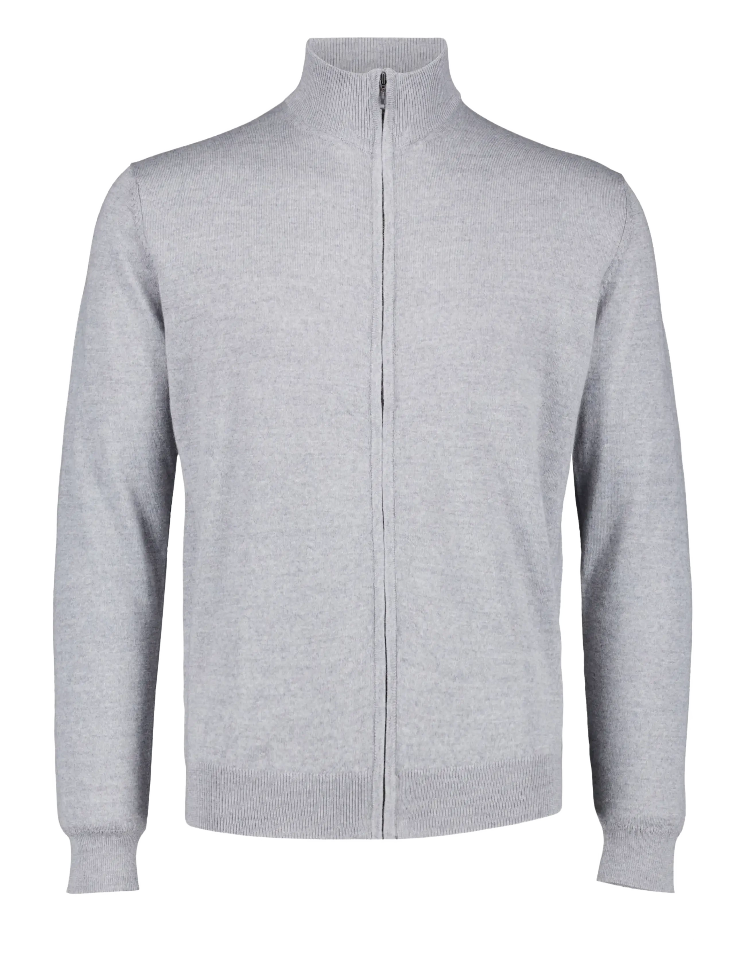 Lindbergh CHAQUETA CREMALLERA - Stickat - LIGHT GREY / grey