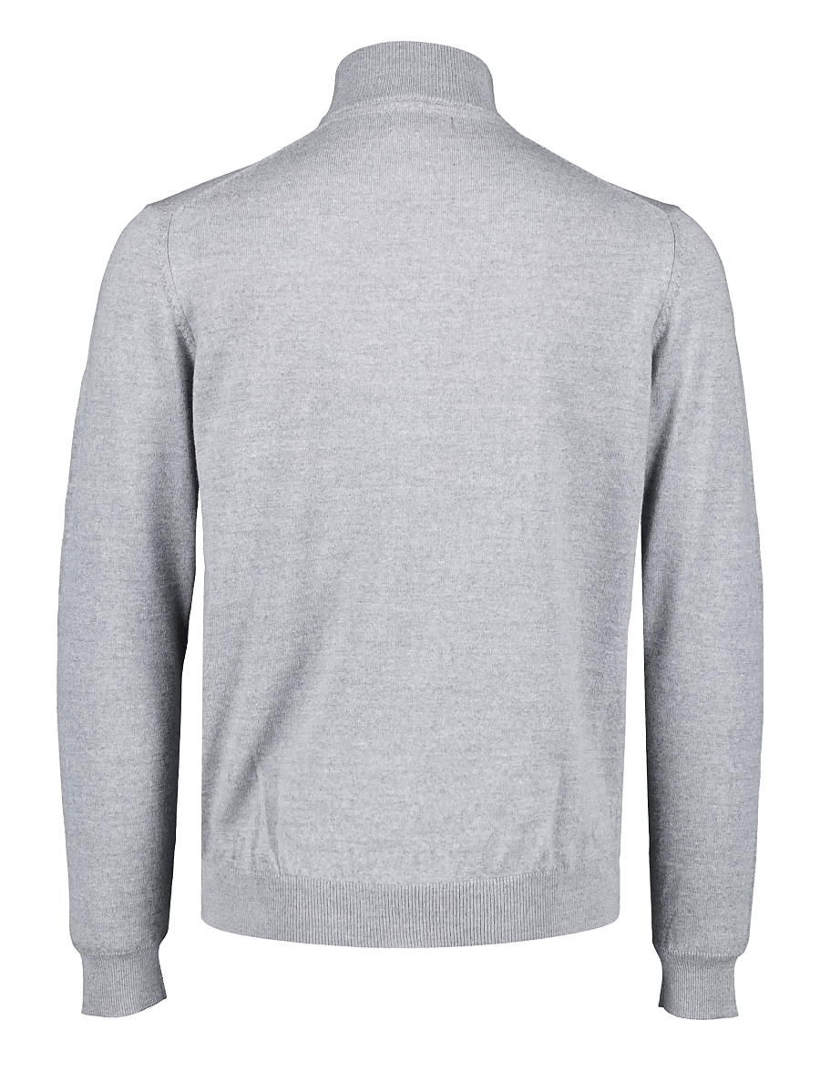 Lindbergh - CHAQUETA CREMALLERA - fullzip strik - light grey - 2