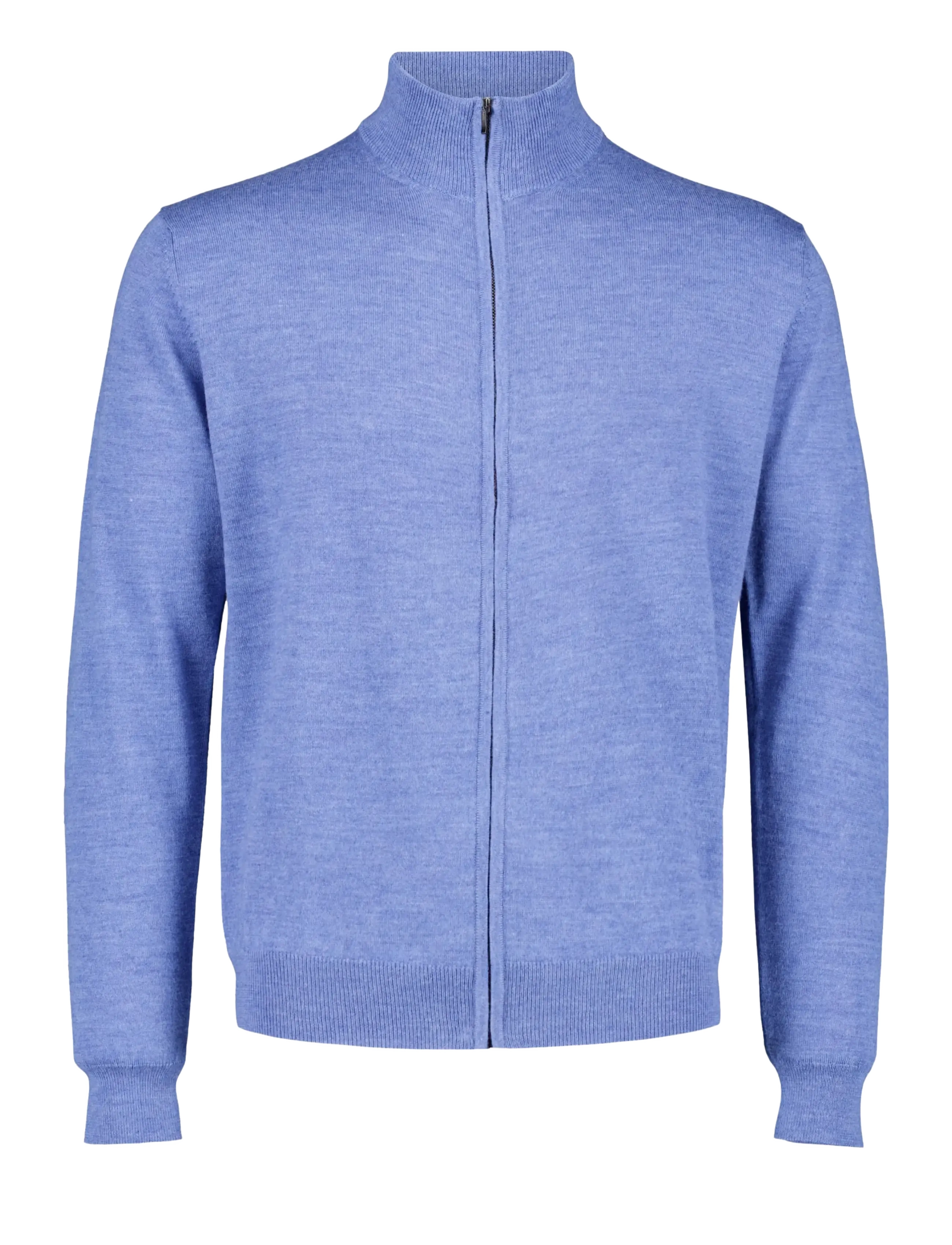 Lindbergh CHAQUETA CREMALLERA - Stickat - MID BLUE / blue