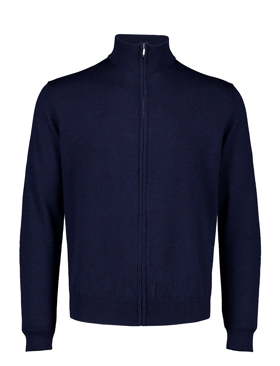 Lindbergh - CHAQUETA CREMALLERA - fullzip strik - navy - 1