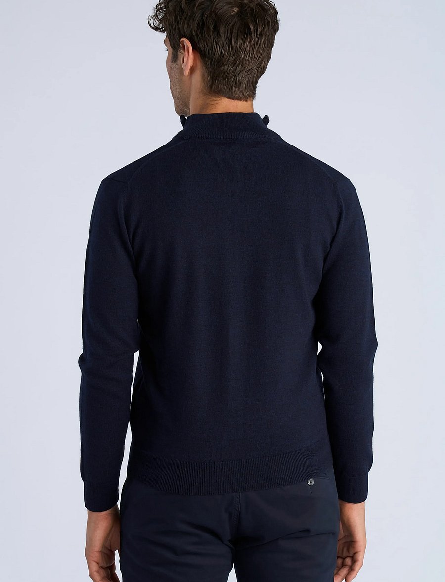 Lindbergh - CHAQUETA CREMALLERA - fullzip strik - navy - 4