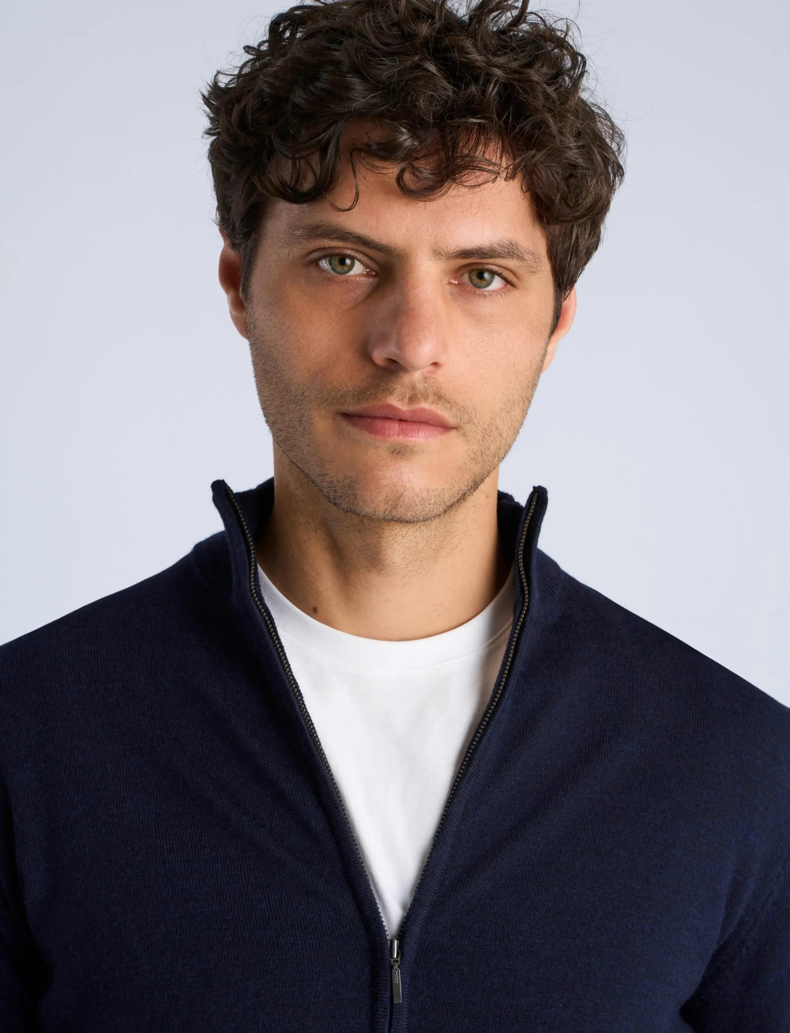 Lindbergh - CHAQUETA CREMALLERA - fullzip strik - navy - 5