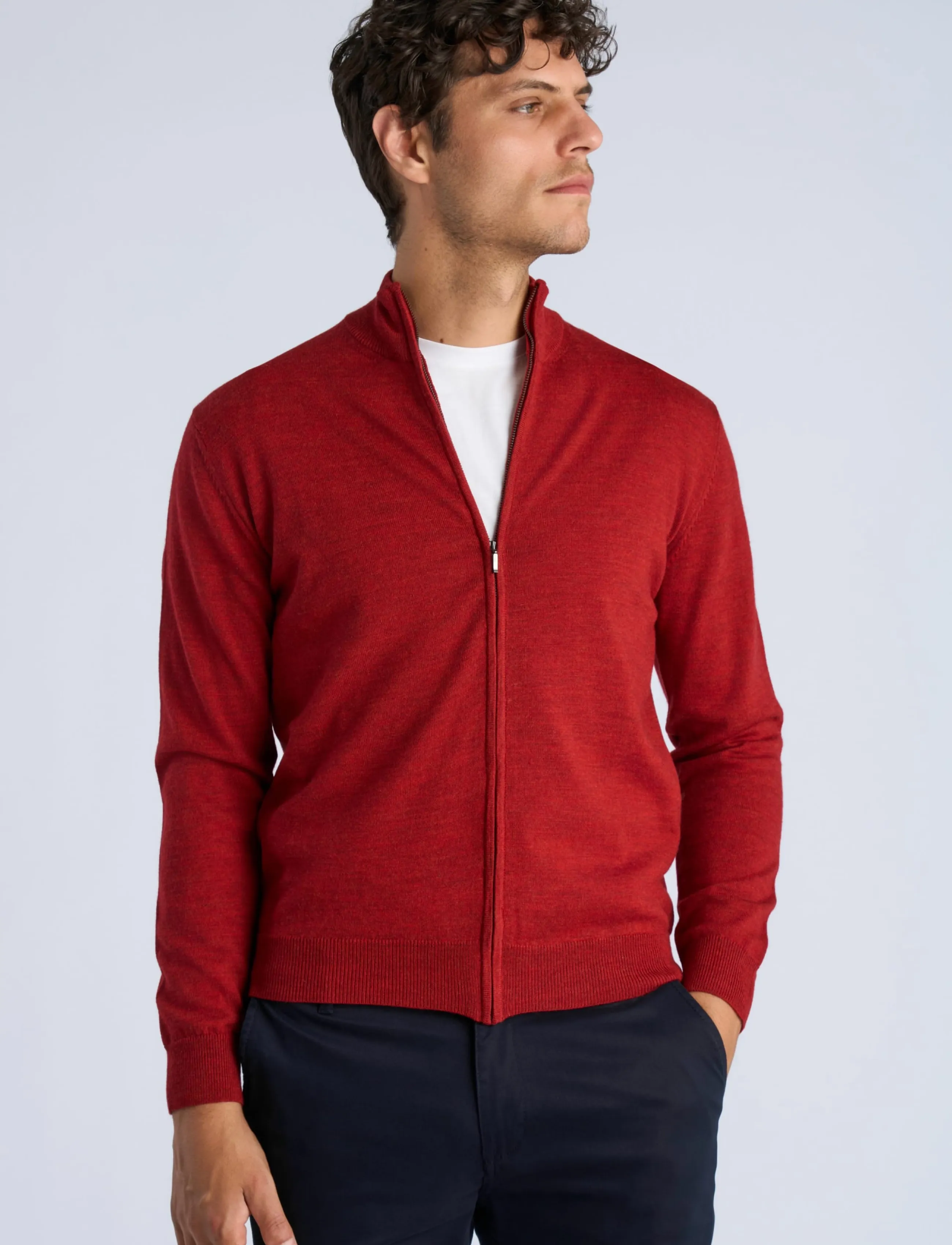 Lindbergh - CHAQUETA CREMALLERA - autumn clothing - red - 3