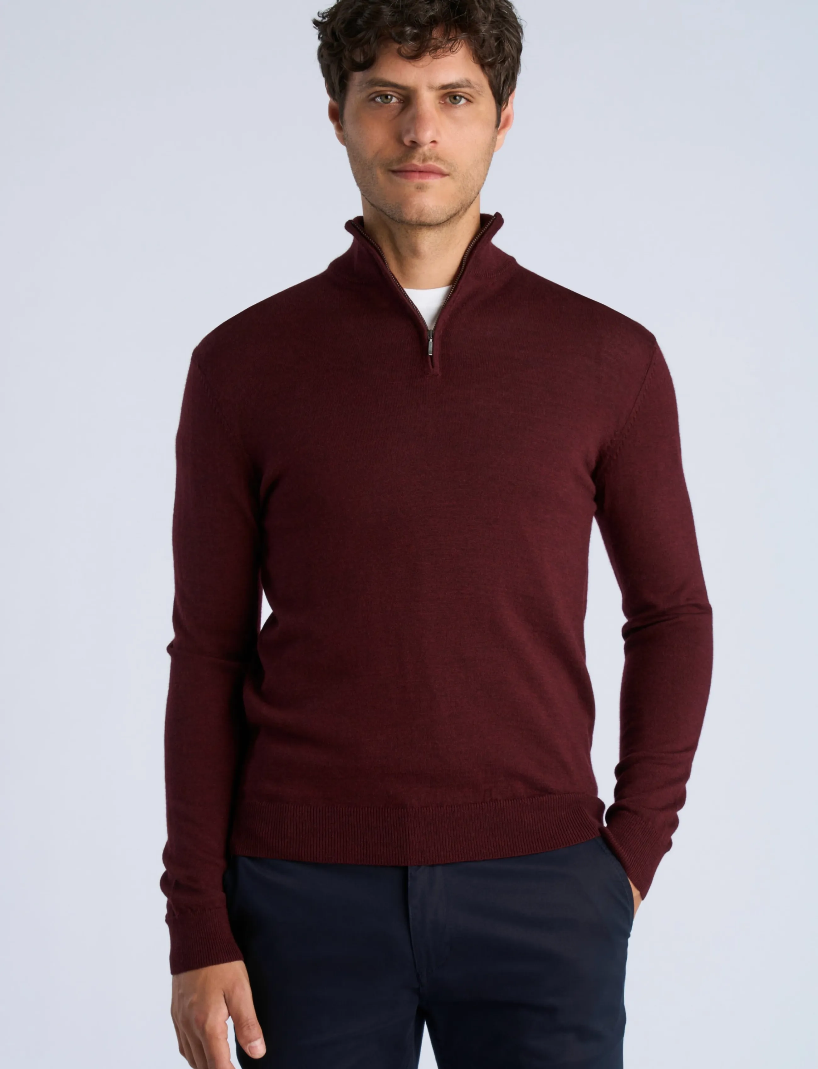 Lindbergh - SEMICISNE CREMALLERA - herbstliche kleidung - dark wine - 3