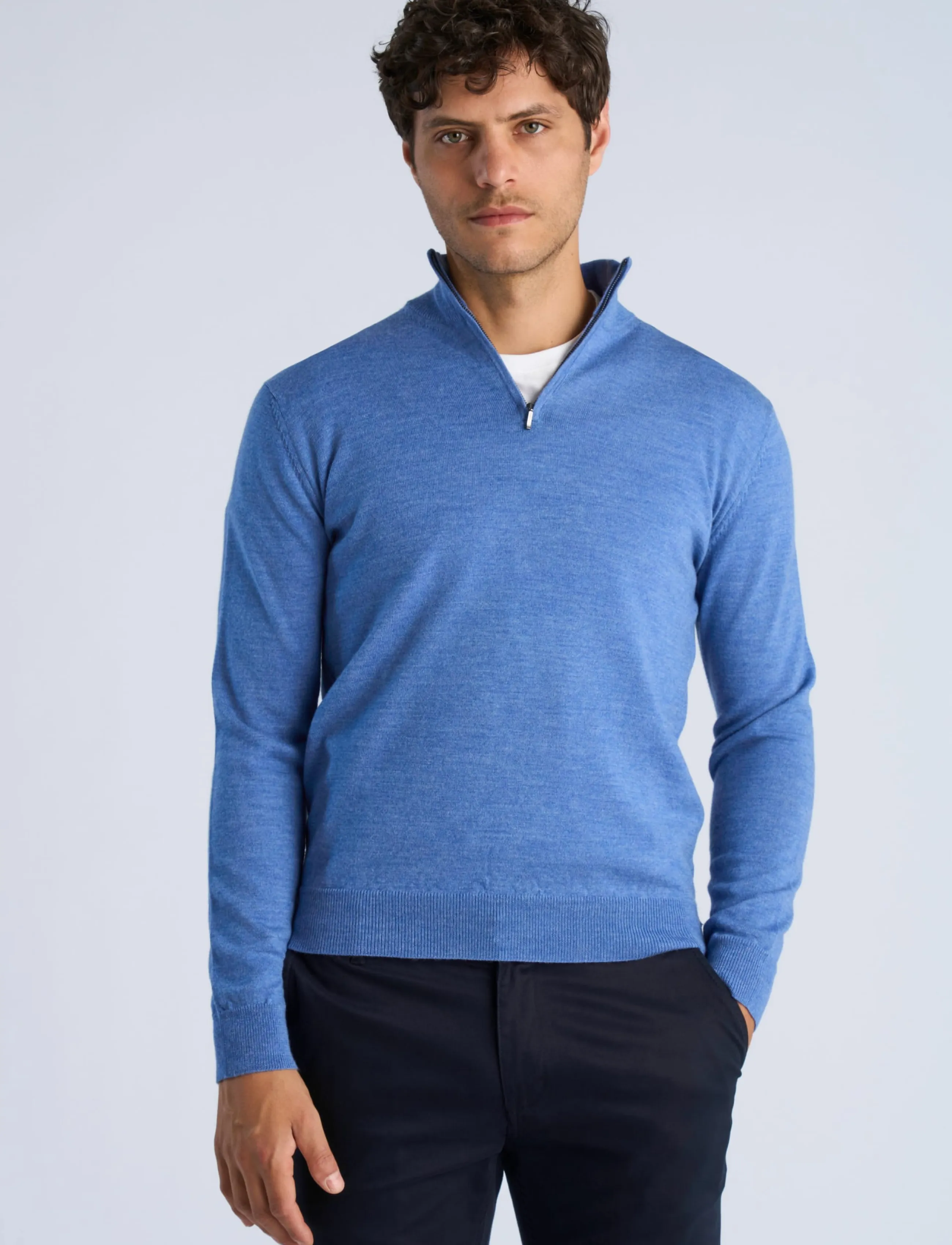 Lindbergh - SEMICISNE CREMALLERA - autumn clothing - mid blue - 3