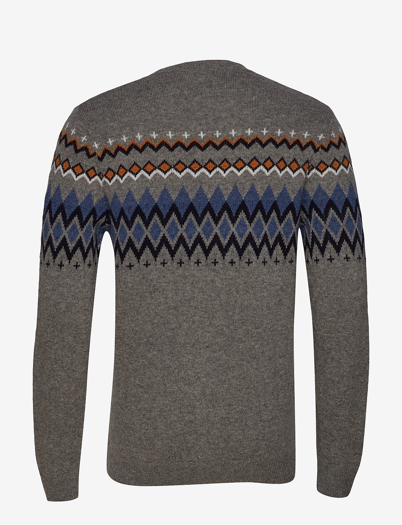 Lindbergh - Lambswool jacquard knit - grey mel - 2