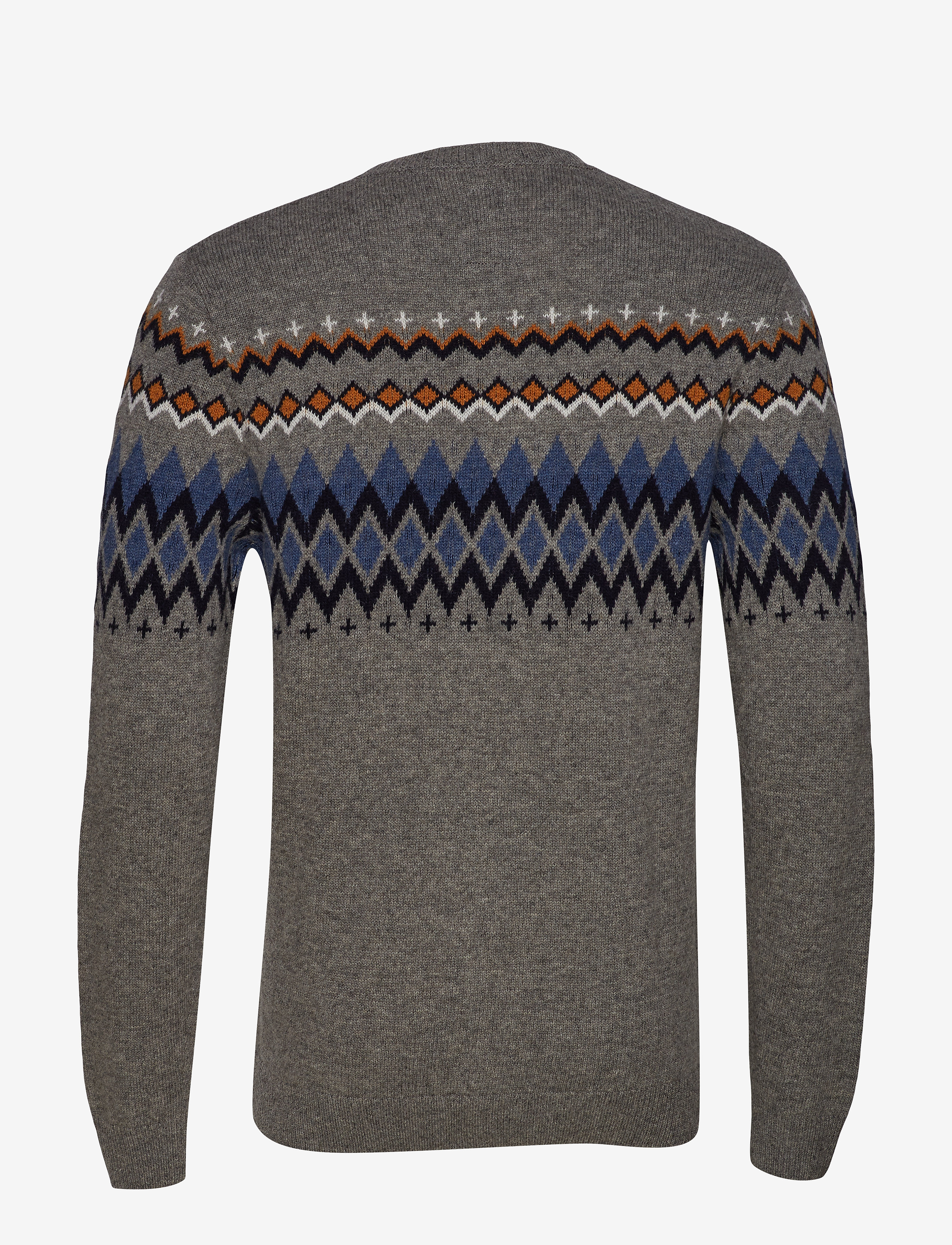 Lindbergh - Lambswool jacquard knit - grey mel - 2