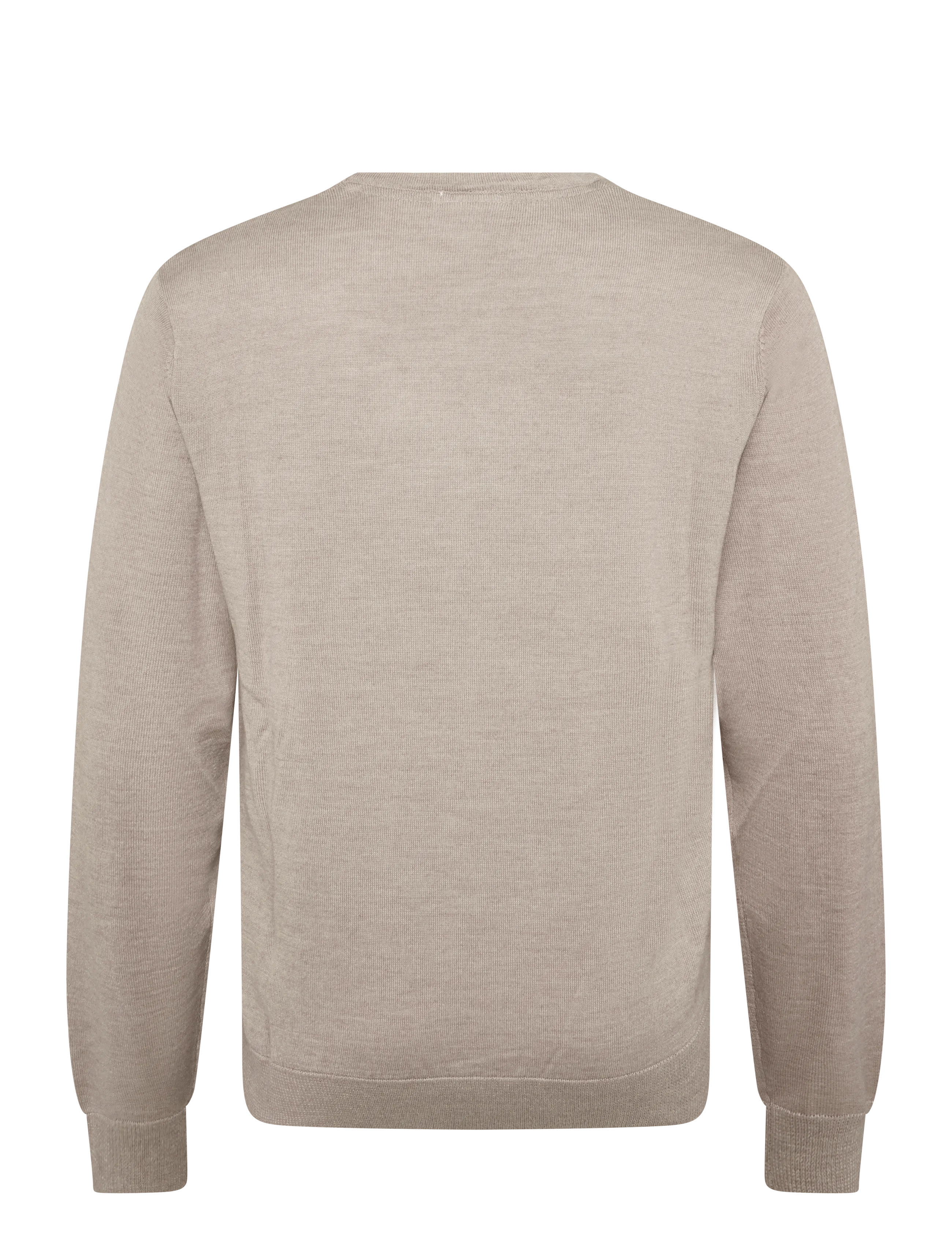Lindbergh - Merino blend o-neck knit - rudens drabužiai - dk sand - 1