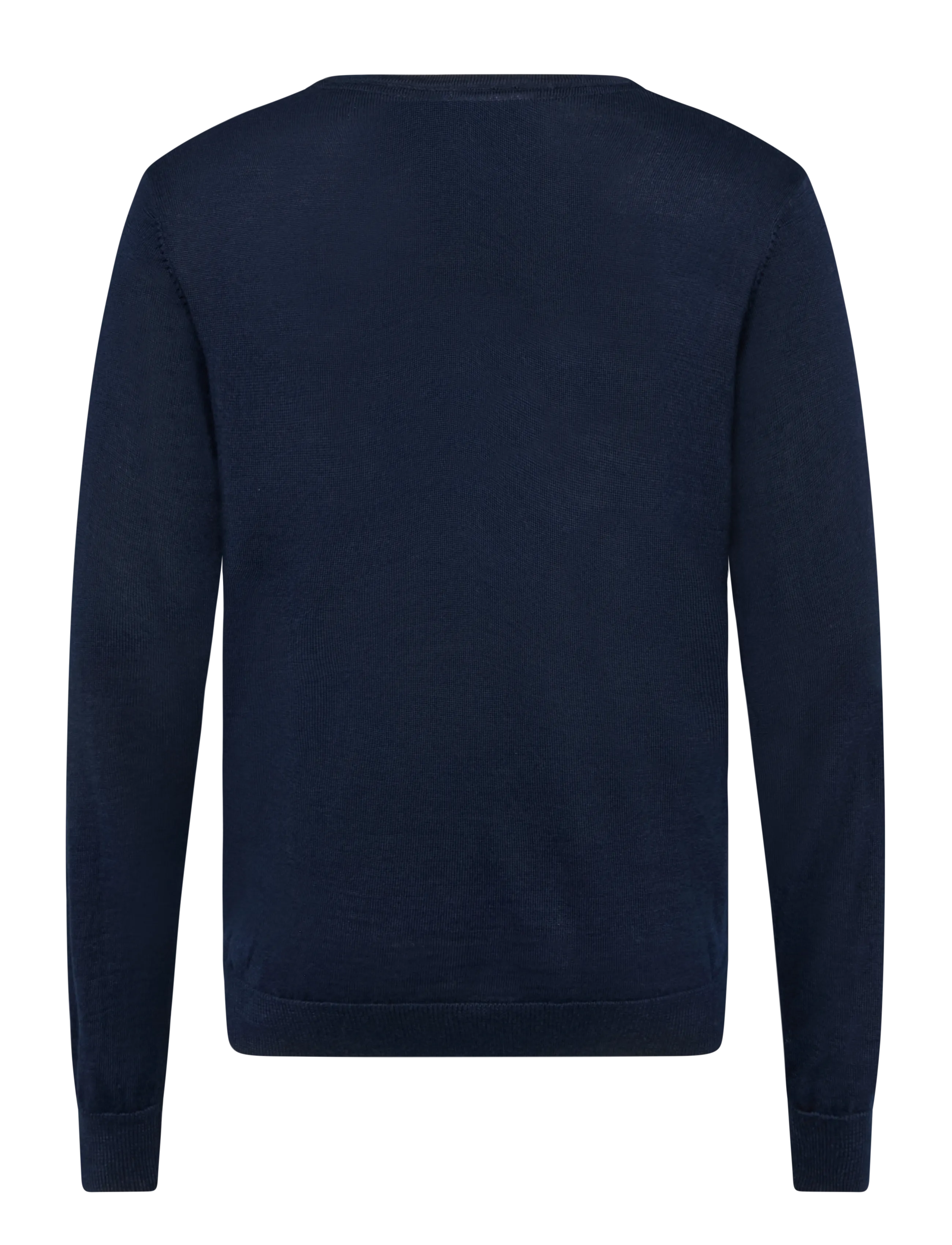 Lindbergh - Merino blend o-neck knit - efterårstøj - navy - 1