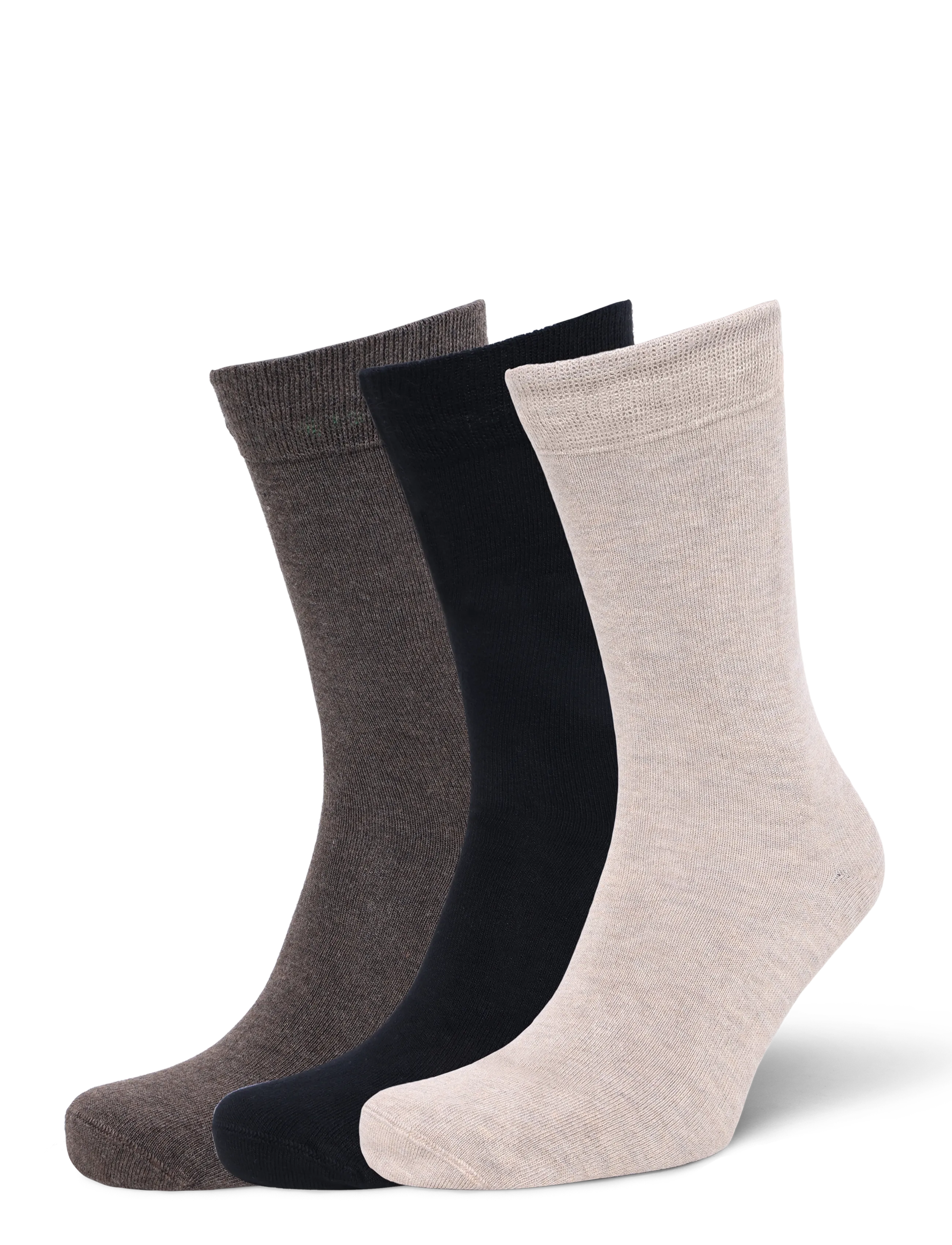 Lindbergh 3 pk bamboo sock - Unterwäsche - BLACK BROWN / black