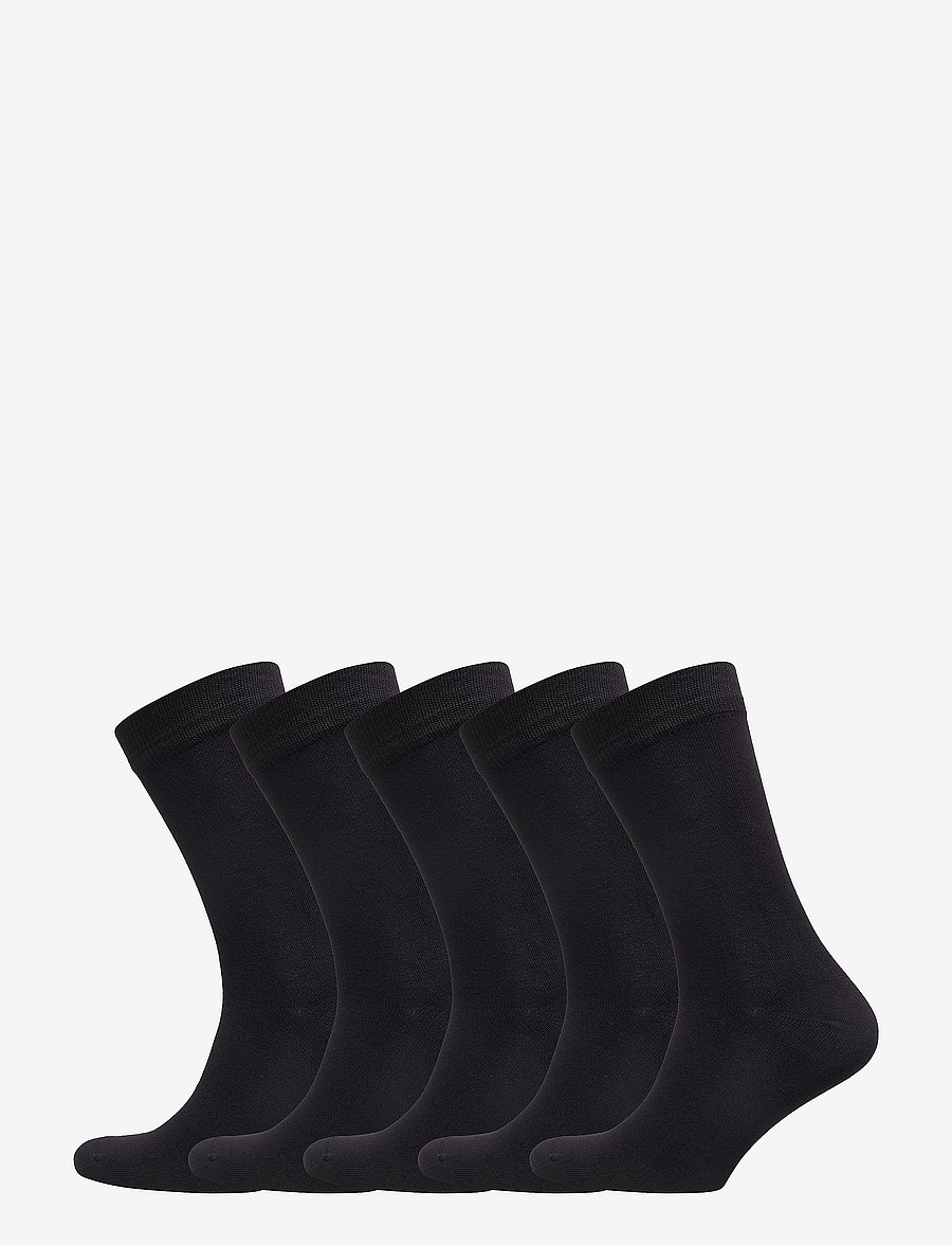 Lindbergh - Bamboo sock 5 pack - sokker - black - 0