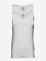 Lindbergh - 2 pack bamboo tank top - nordic style - white - 0
