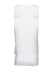 Lindbergh - 2 pack bamboo tank top - nordic style - white - 1