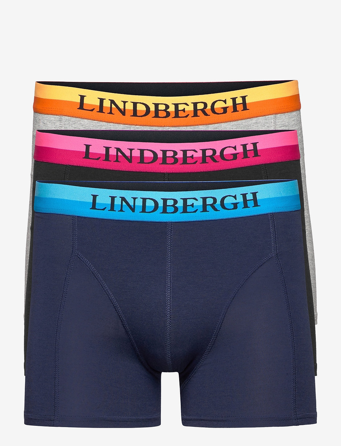 Lindbergh - Neon waistband bamboo boxers 3-pack - unterhosen im multipack - mixed - 0