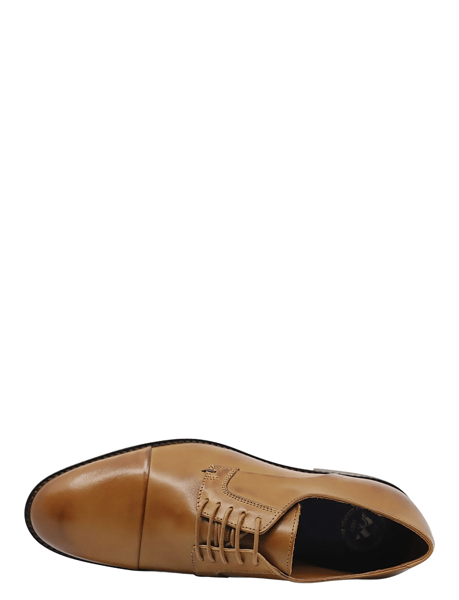 Lindbergh - Classic leather shoe - oxford-schuhe - cognac - 3