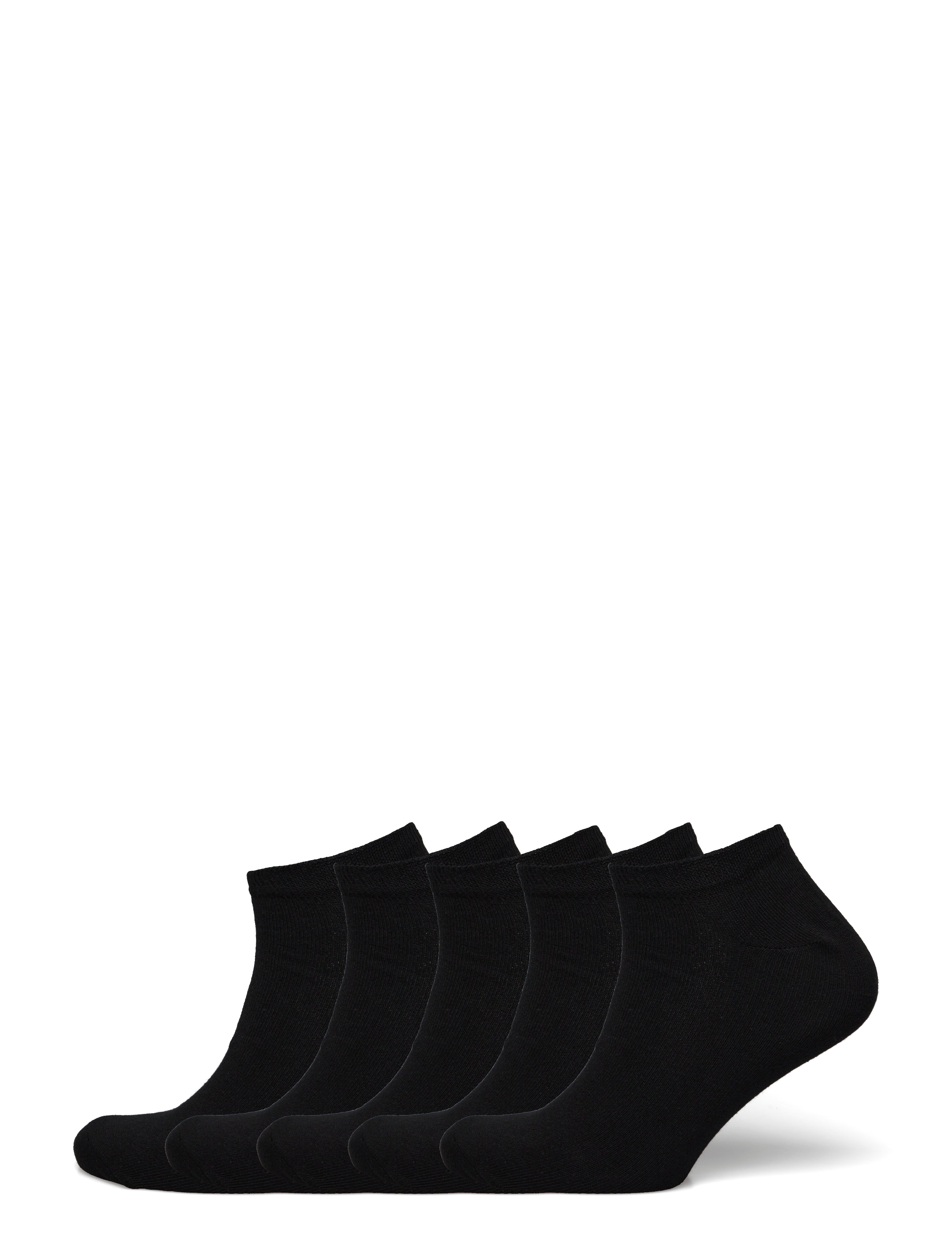 Lindbergh 5 pk low cut sock - Strumpor - BLACK / black