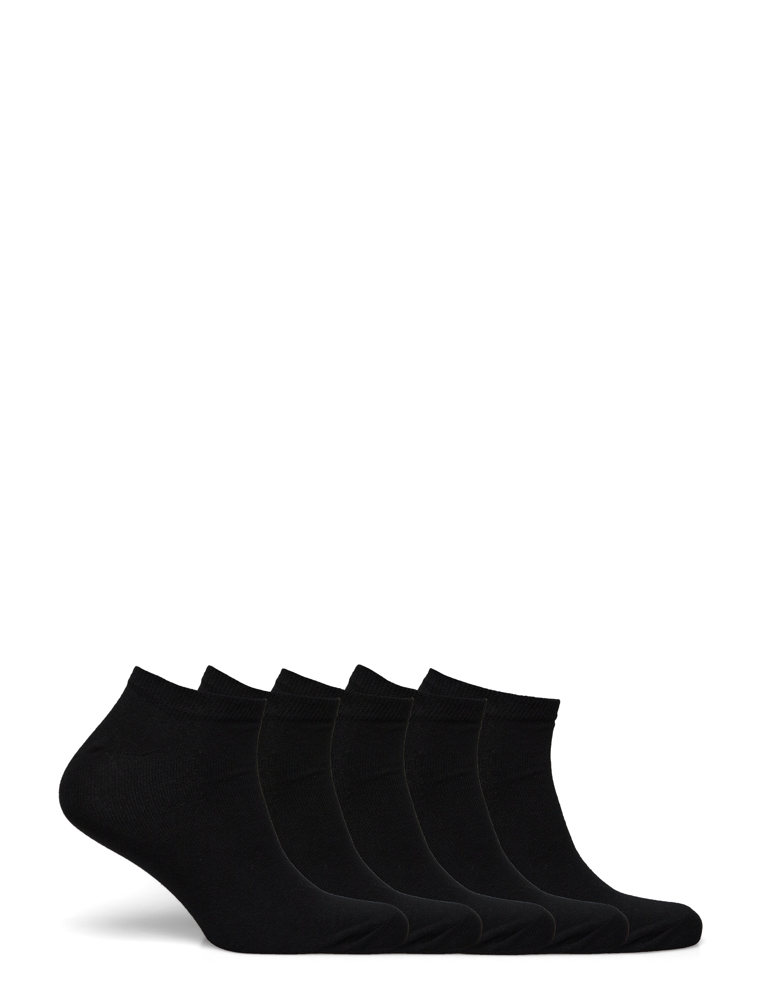 Lindbergh - 5 pk low cut sock - laveste priser - black - 1