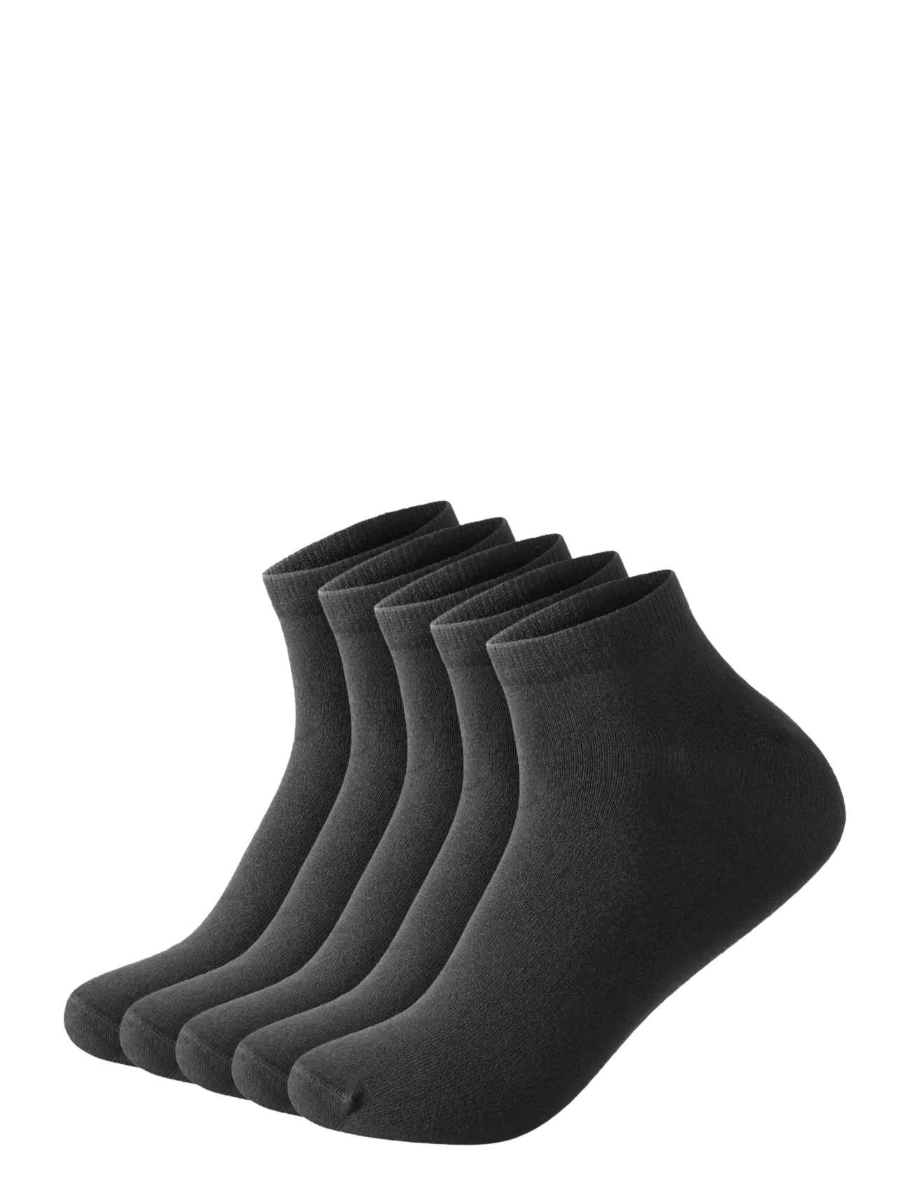 Lindbergh 5 Pack Bamboo Low Cut Sock, 40-47, Socks, Schwarz - Ankle Männerswear