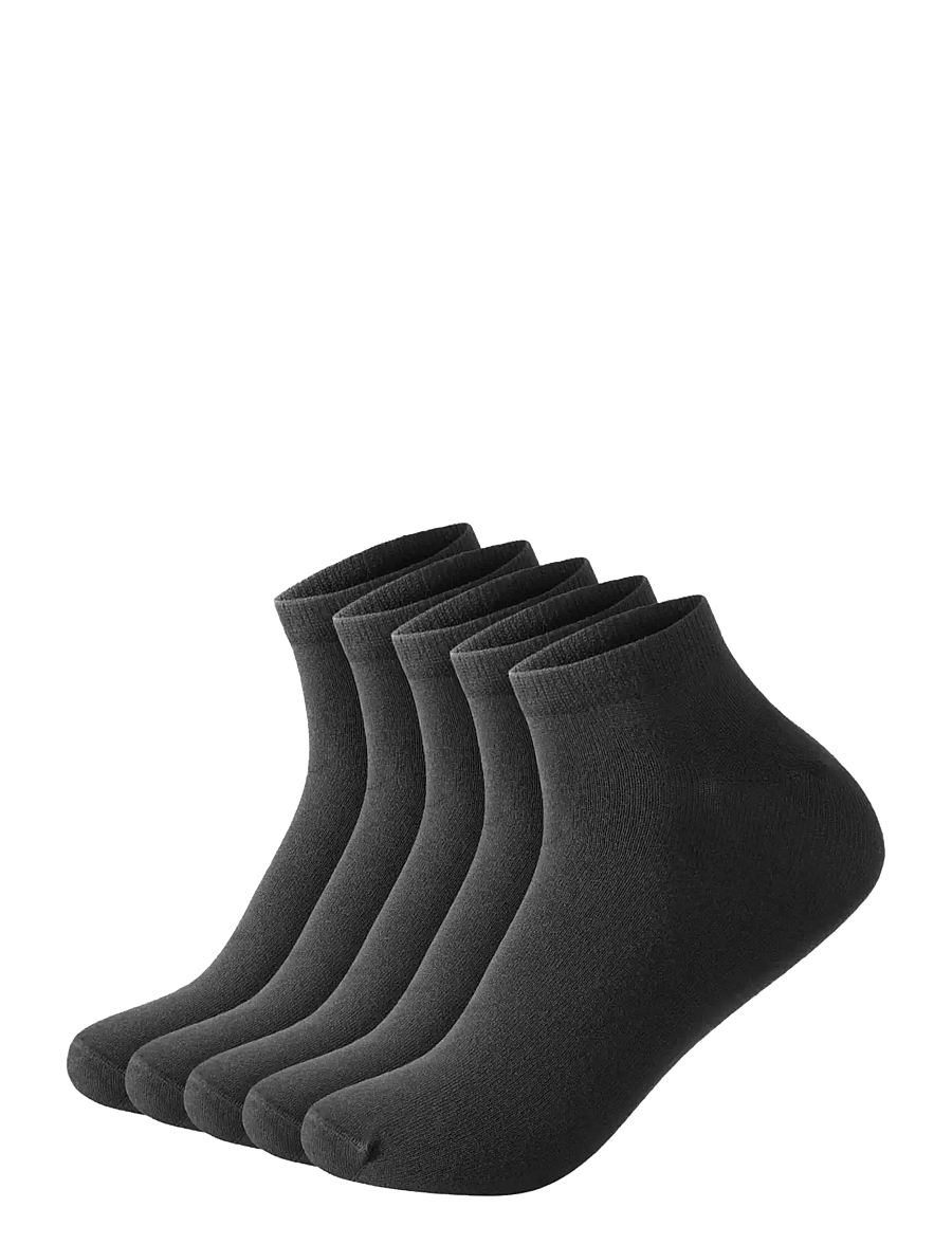 Lindbergh - 5 pack bamboo low cut sock - socken im multipack - black - 0