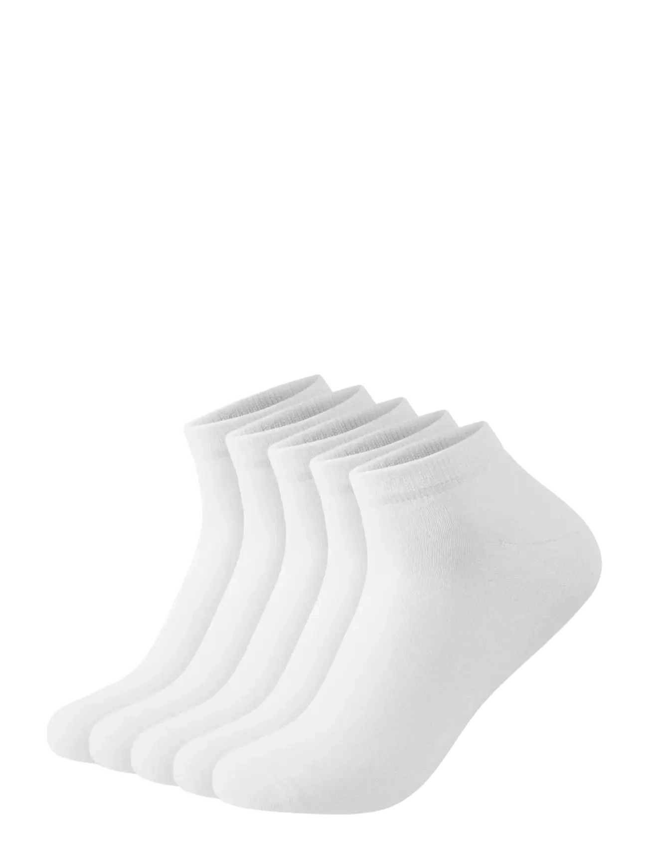 Lindbergh 5 pack bamboo low cut sock - Ankelsokker - WHITE / white