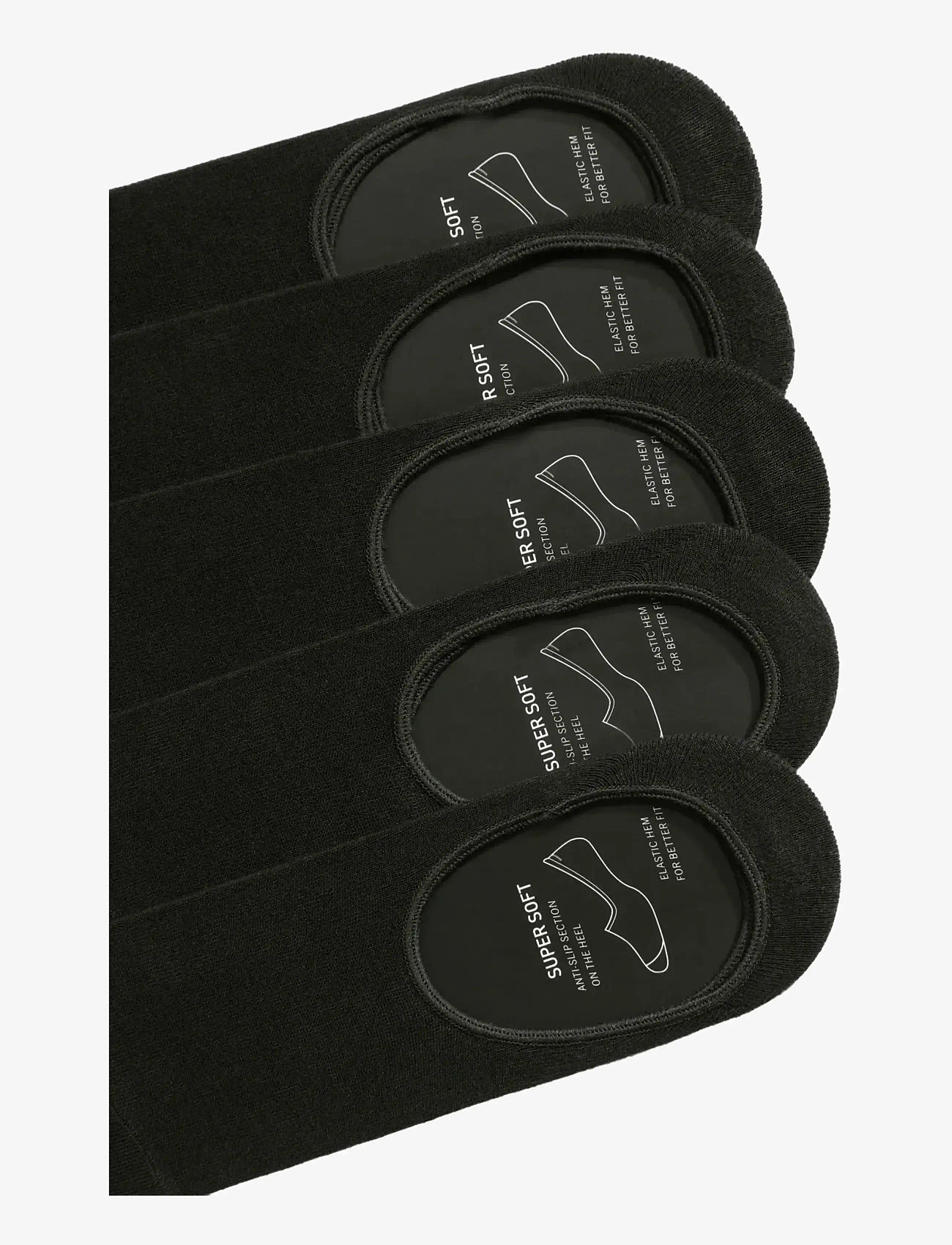 Lindbergh - 5 pack bamboo socklet - sokkide mitmikpakk - black - 4