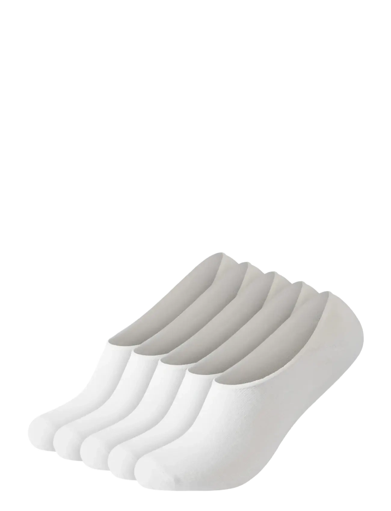 Lindbergh 5 Pack Bamboo Socklet, 42-43, Socks, Weiß - Ankle Männerswear