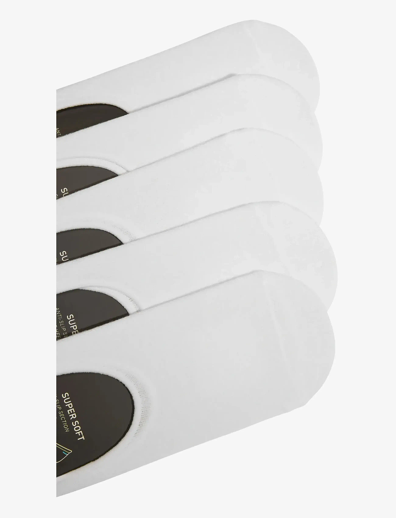 Lindbergh - 5 pack bamboo socklet - lägsta priserna - white - 3