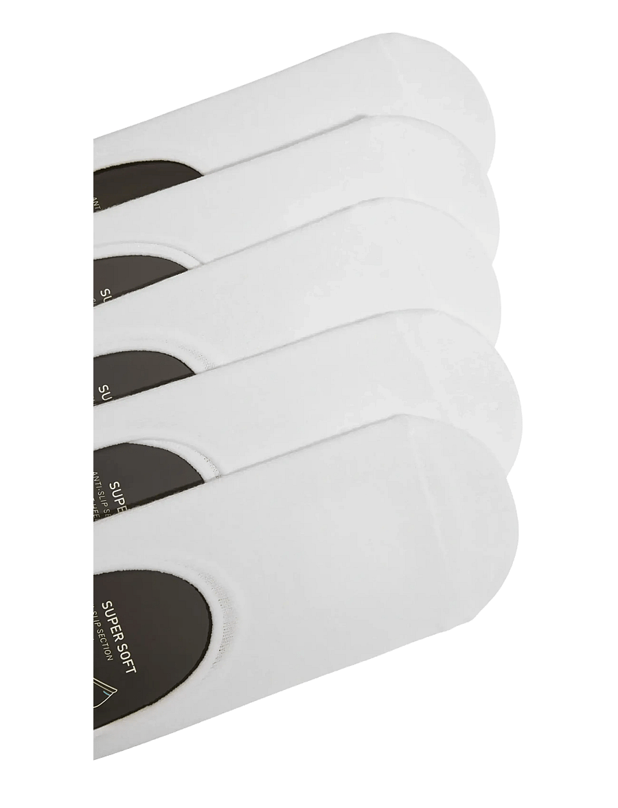 Lindbergh - 5 pack bamboo socklet - kojinių rinkiniai - white - 3