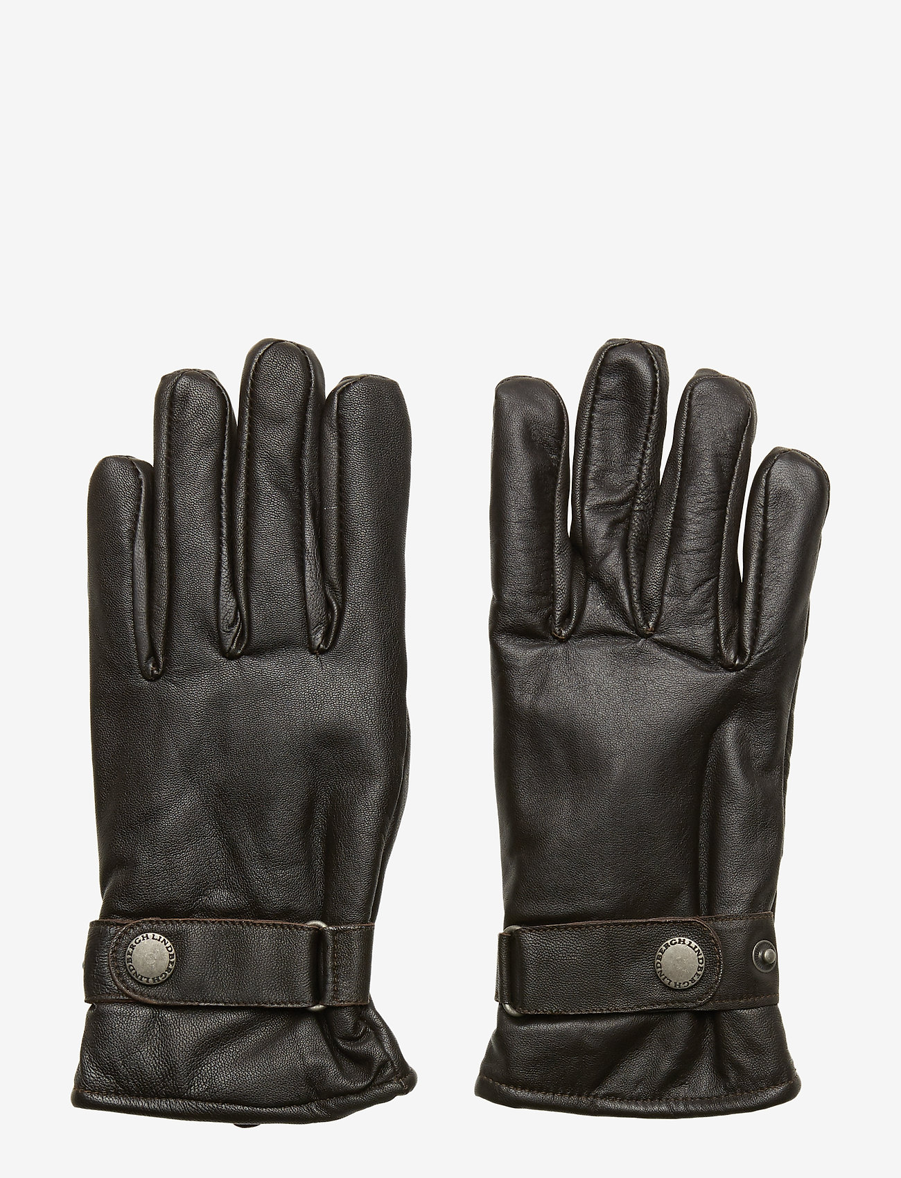 Lindbergh - Lamb aniline leather gloves - dark brown - 0