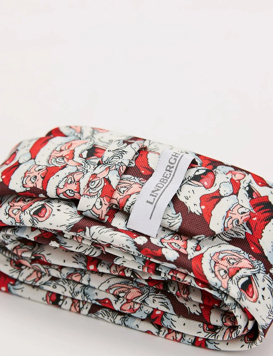 Lindbergh - Christmas Tie - slipsar - red - 1