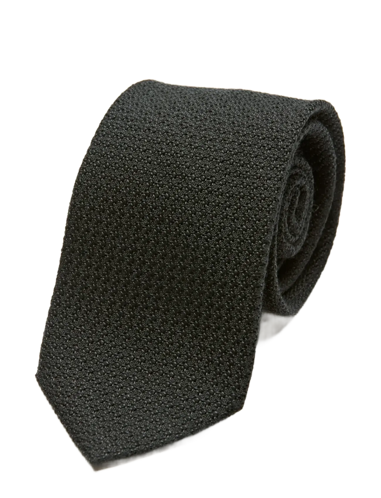 Lindbergh Unlined grenadine tie 7,5 cm - Shop by occasion - BLACK / black