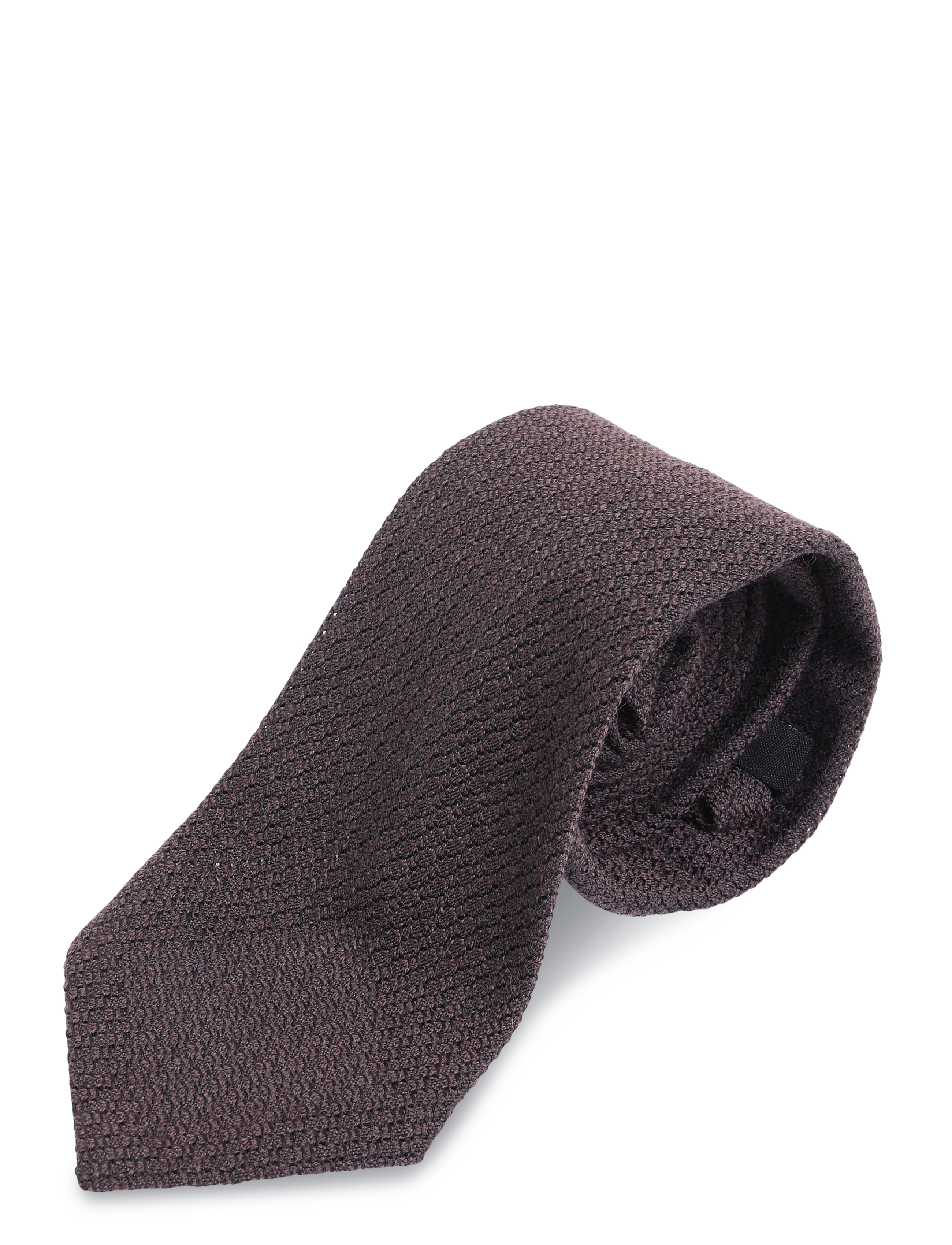 Lindbergh - Unlined grenadine tie 7,5 cm - slips - black - 2