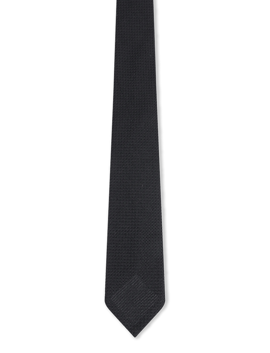 Lindbergh - Unlined grenadine tie 7,5 cm - slips - mocca - 0