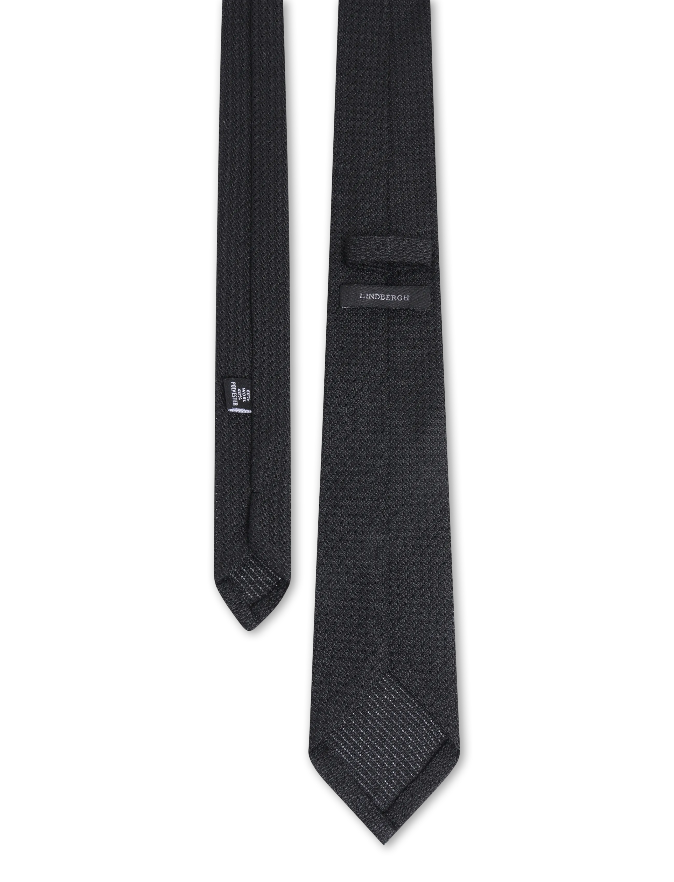Lindbergh - Unlined grenadine tie 7,5 cm - slips - mocca - 1