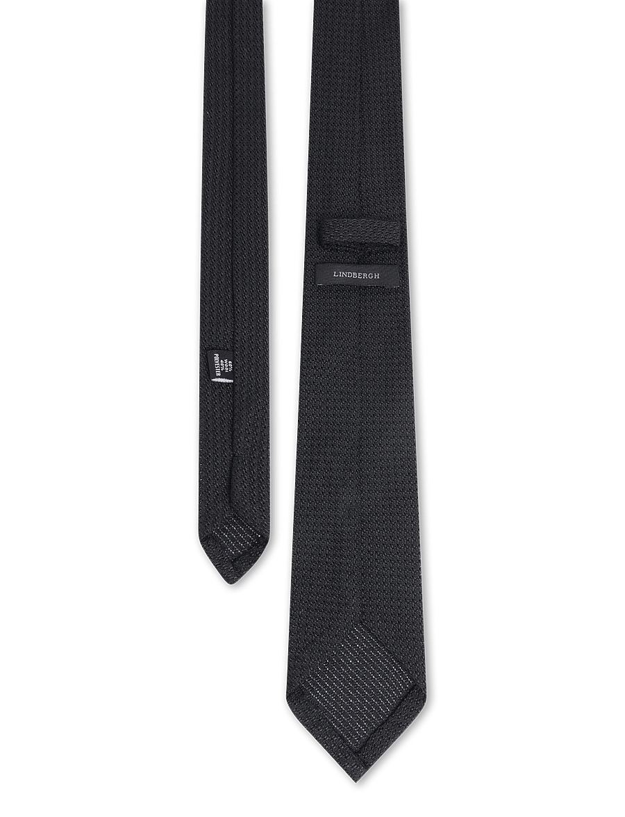 Lindbergh - Unlined grenadine tie 7,5 cm - slips - mocca - 1