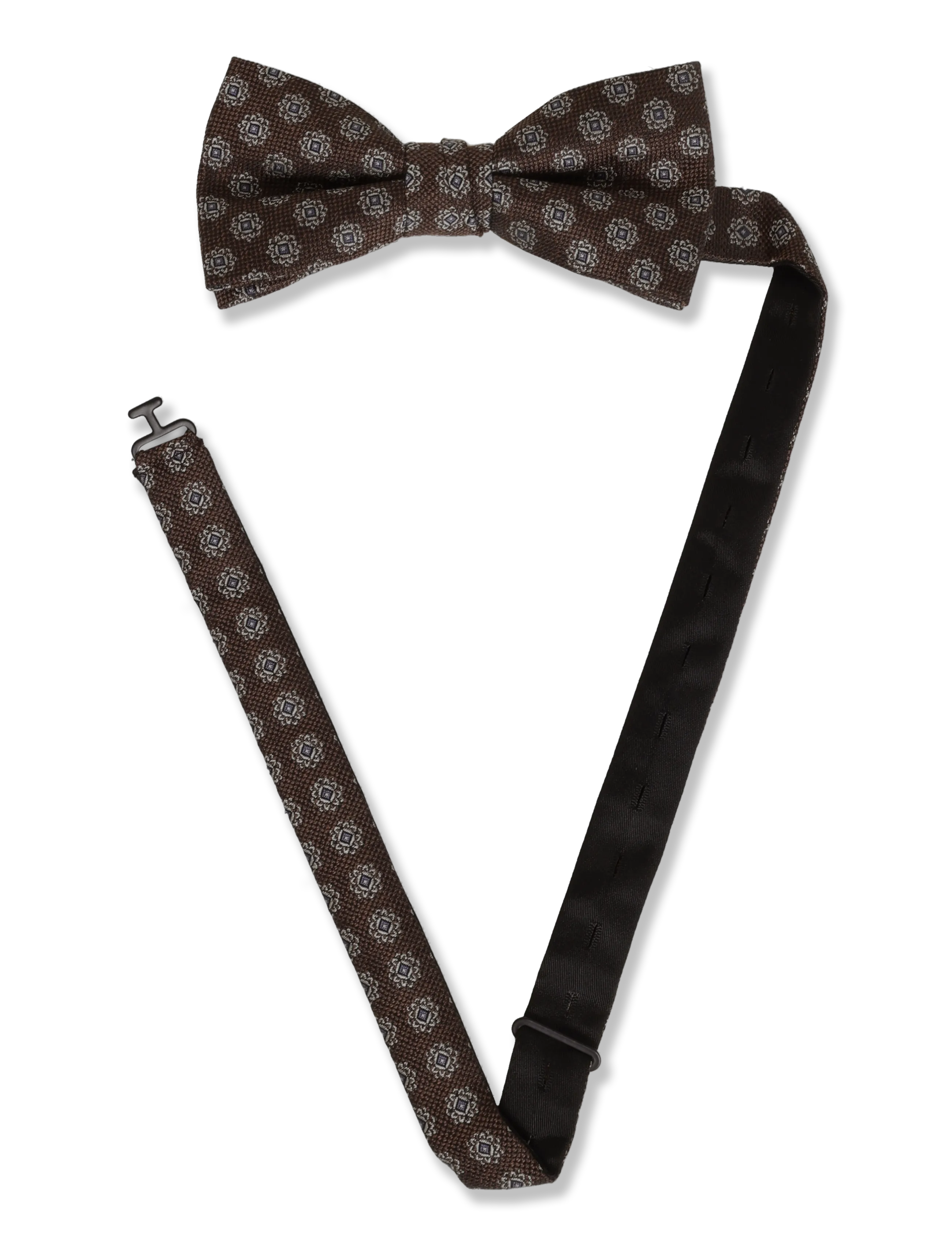 Lindbergh - Bow tie with pattern - brown - 3