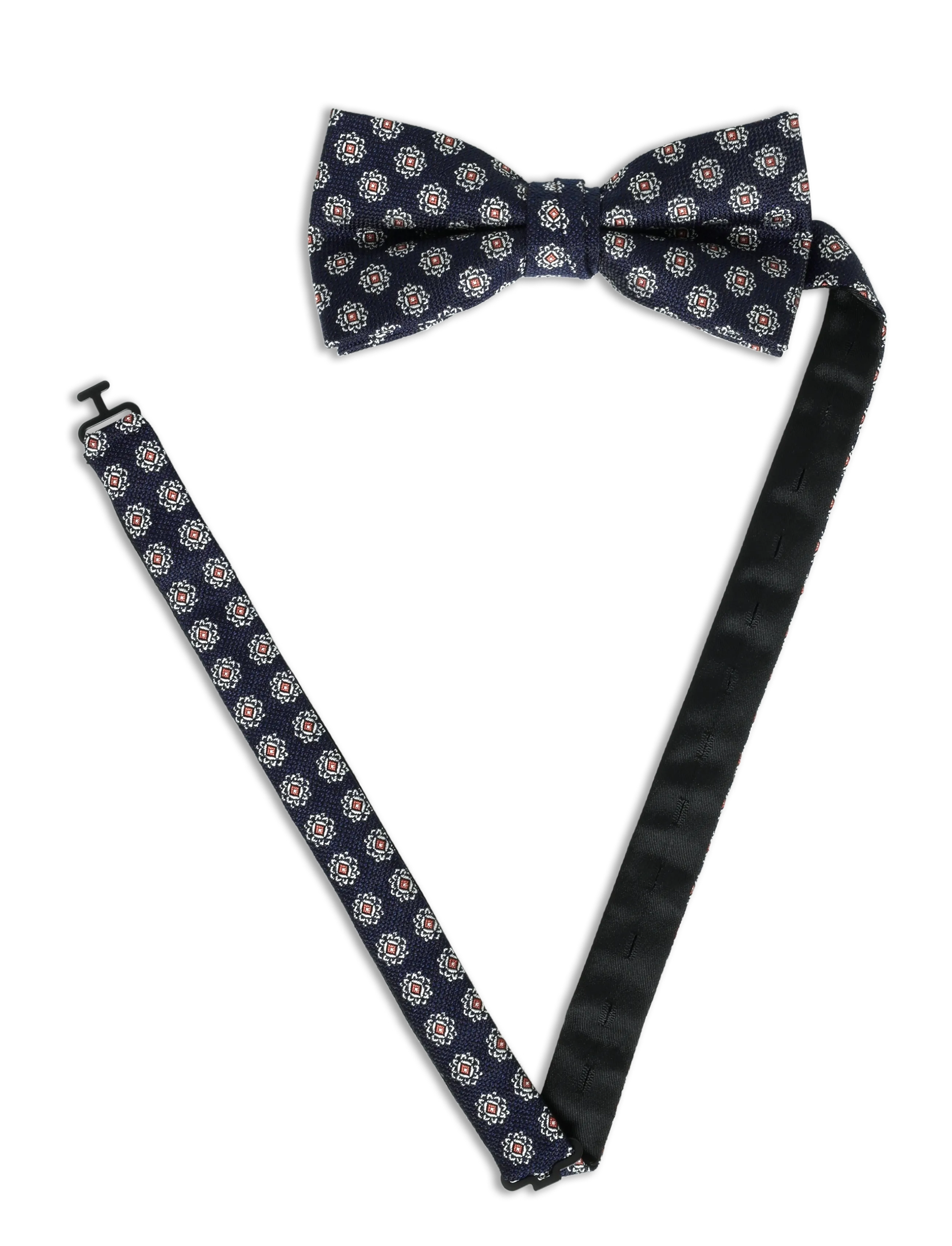 Lindbergh - Bow tie with pattern - bow ties - dk blue - 3