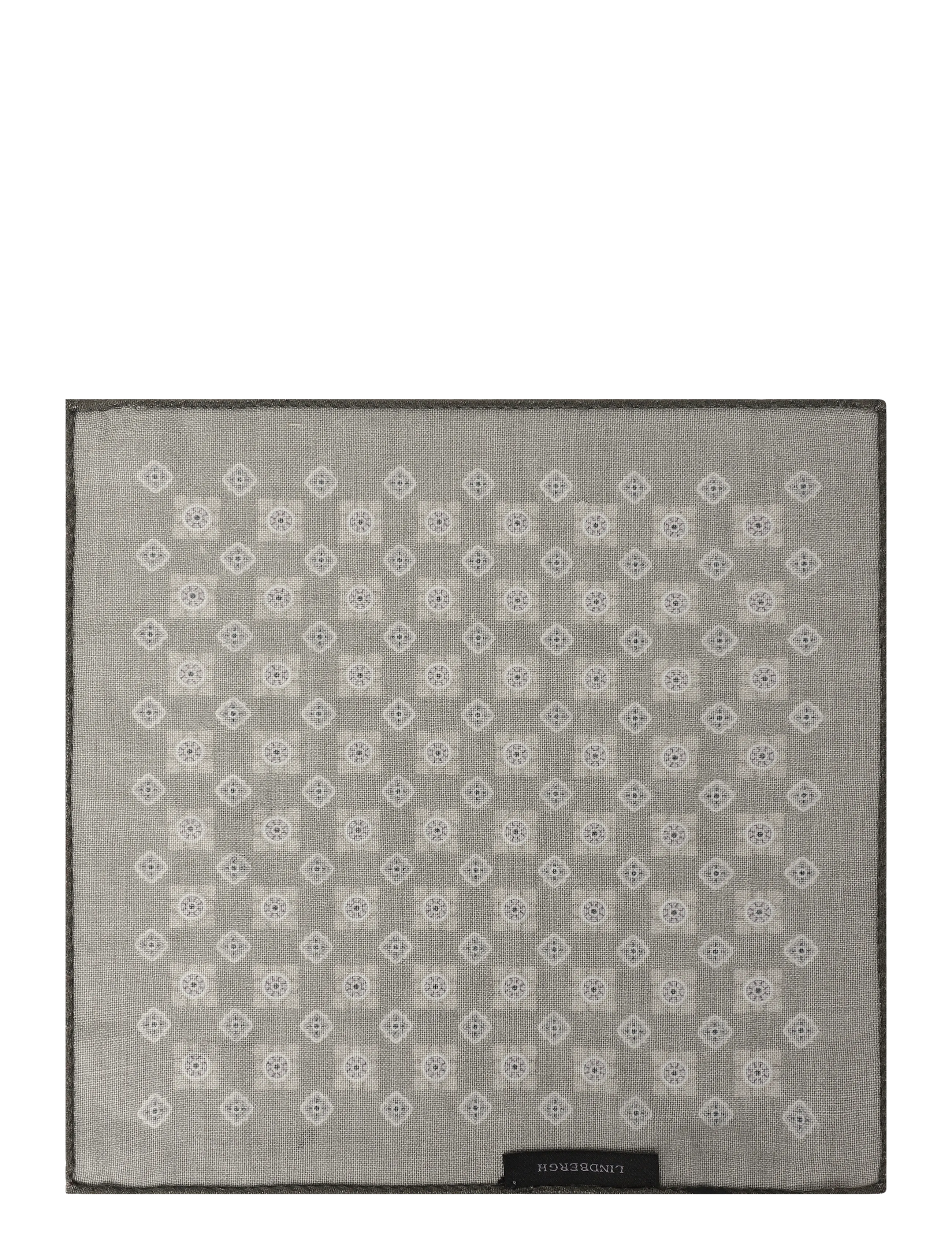 Lindbergh - Wool hankie with pattern - einstecktücher - olive - 1