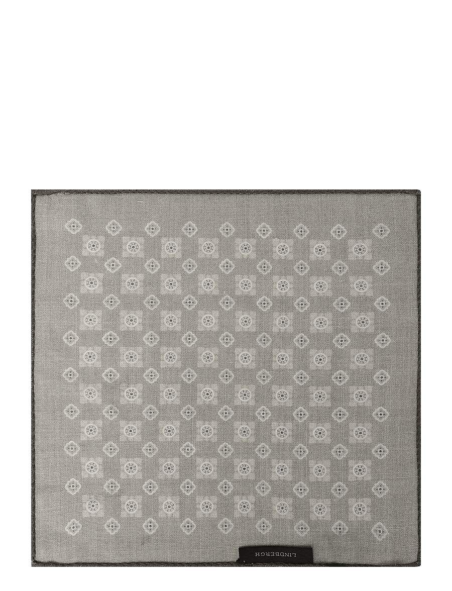 Lindbergh - Wool hankie with pattern - einstecktücher - olive - 1