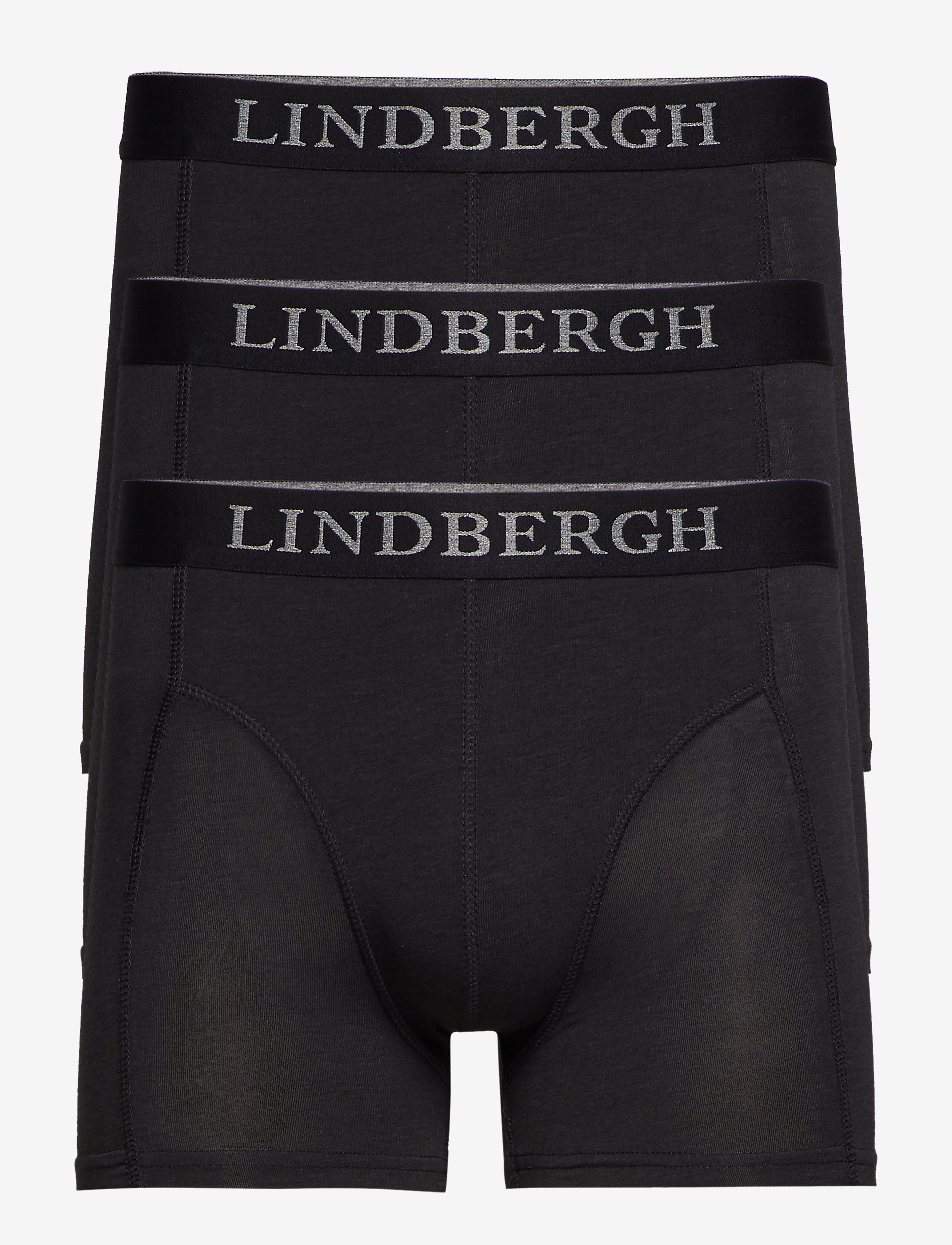 LINDBERGH Basic Bamboo Boxershorts 3 Pack Schwarz - S - Herren