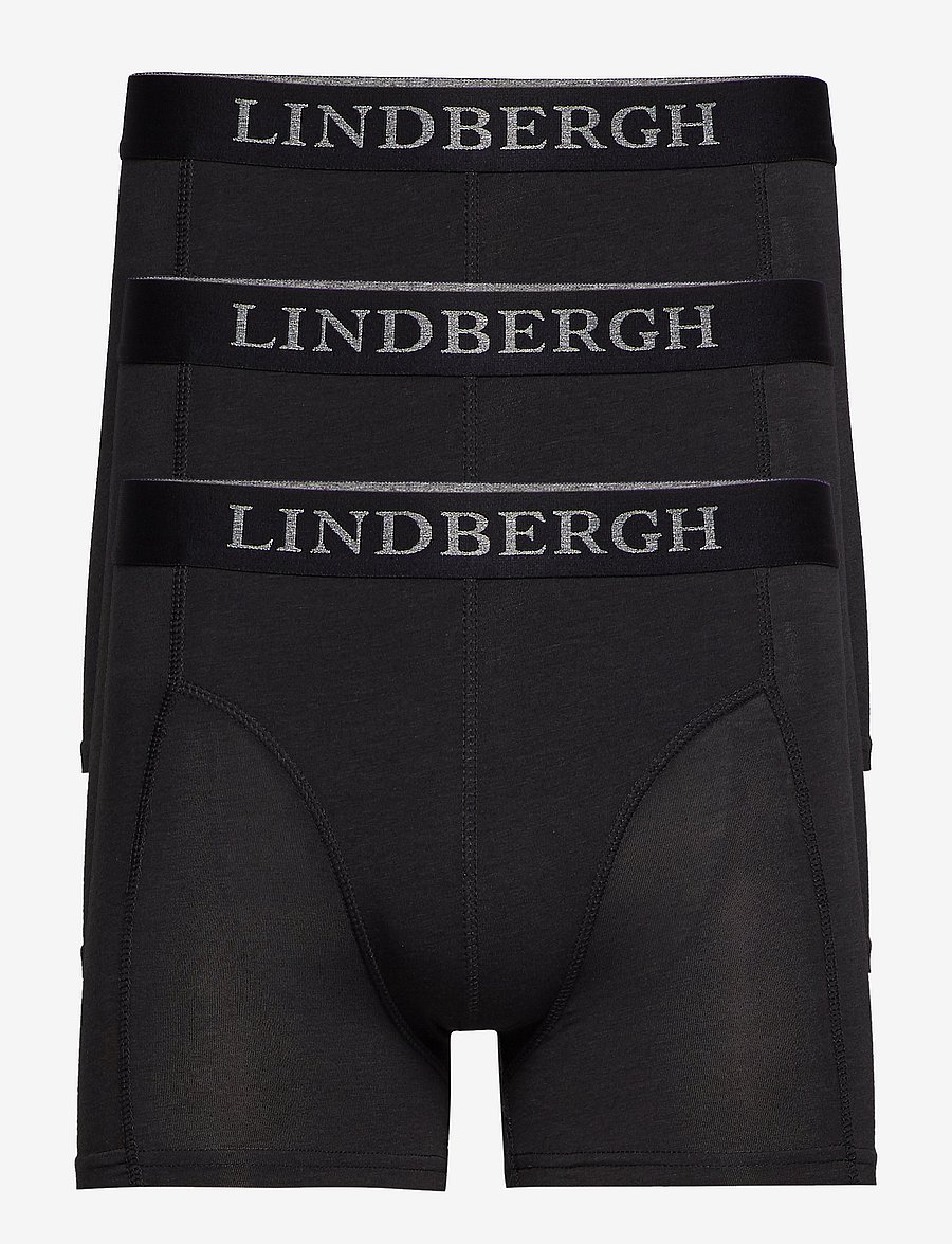 Lindbergh - Basic bamboo boxers 3 pack - multipakk aluspüksid - black - 0